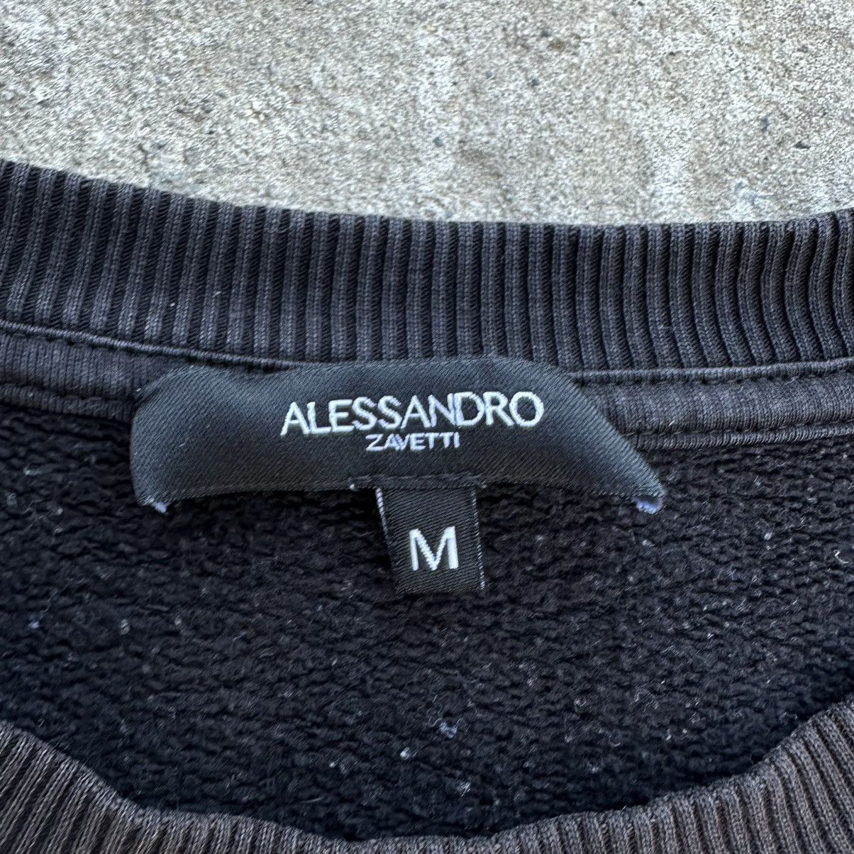 Other Luxury Allessandro Zavetti Sweatshirt Big Logo Distressed Size US M / EU 48-50 / 2 - 7 Thumbnail