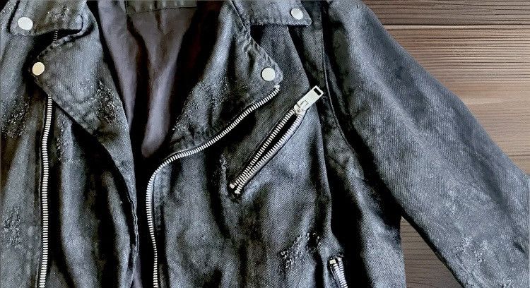 Alessandrini New York Daniele Alessandrini Biker Jacket Cotton Handmade Italy Size US L / EU 52-54 / 3 - 6 Thumbnail