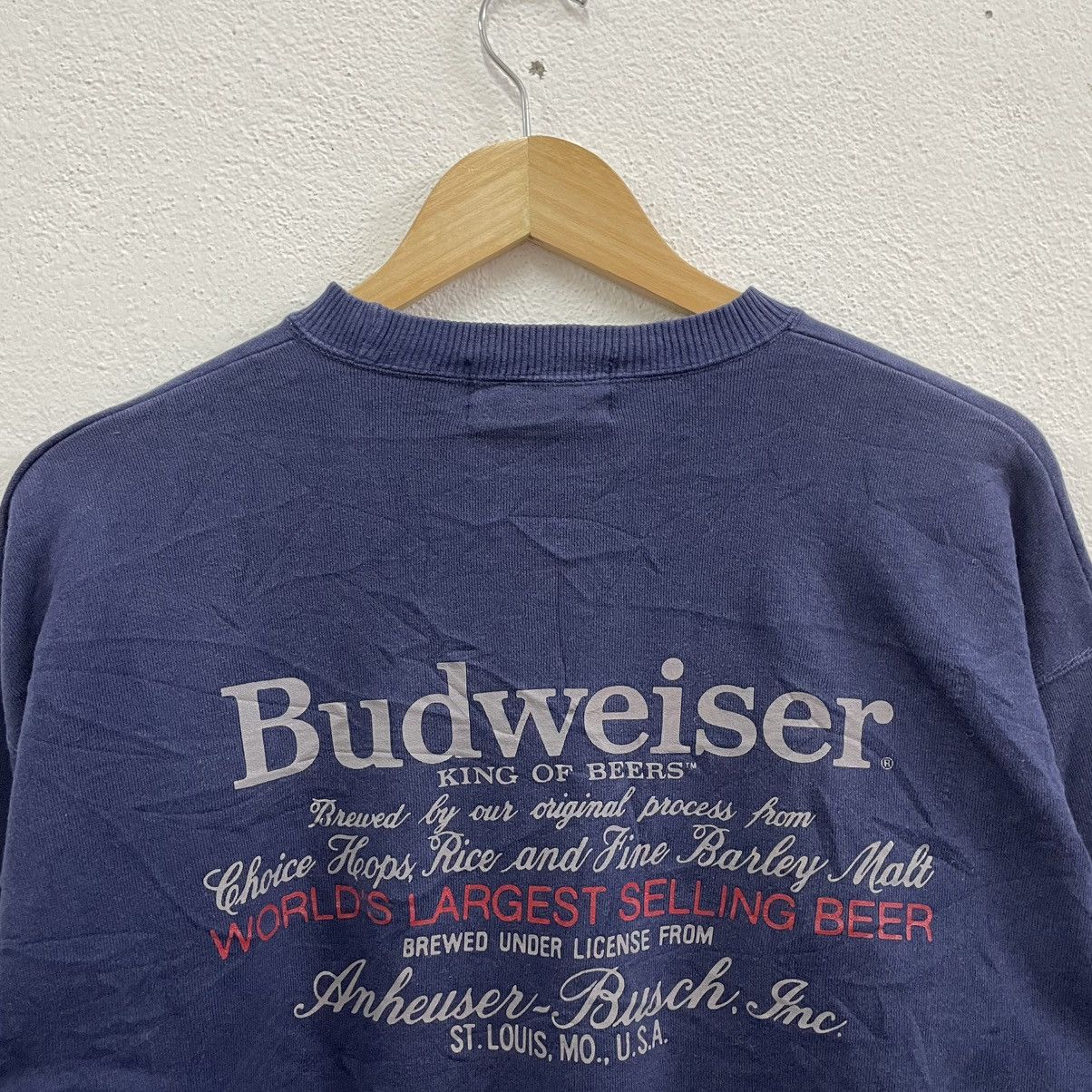 Budweiser × Vintage 🔥Vintage Budweiser Drinking Big Logo Sweatshirts Size US S / EU 44-46 / 1 - 5 Thumbnail