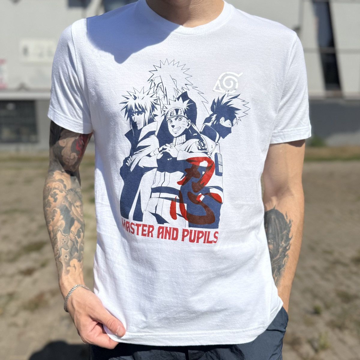 Anime Uniqlo x Naruto Master and Pupils tee Anime y2k hype manga Size US M / EU 48-50 / 2 - 1 Thumbnail