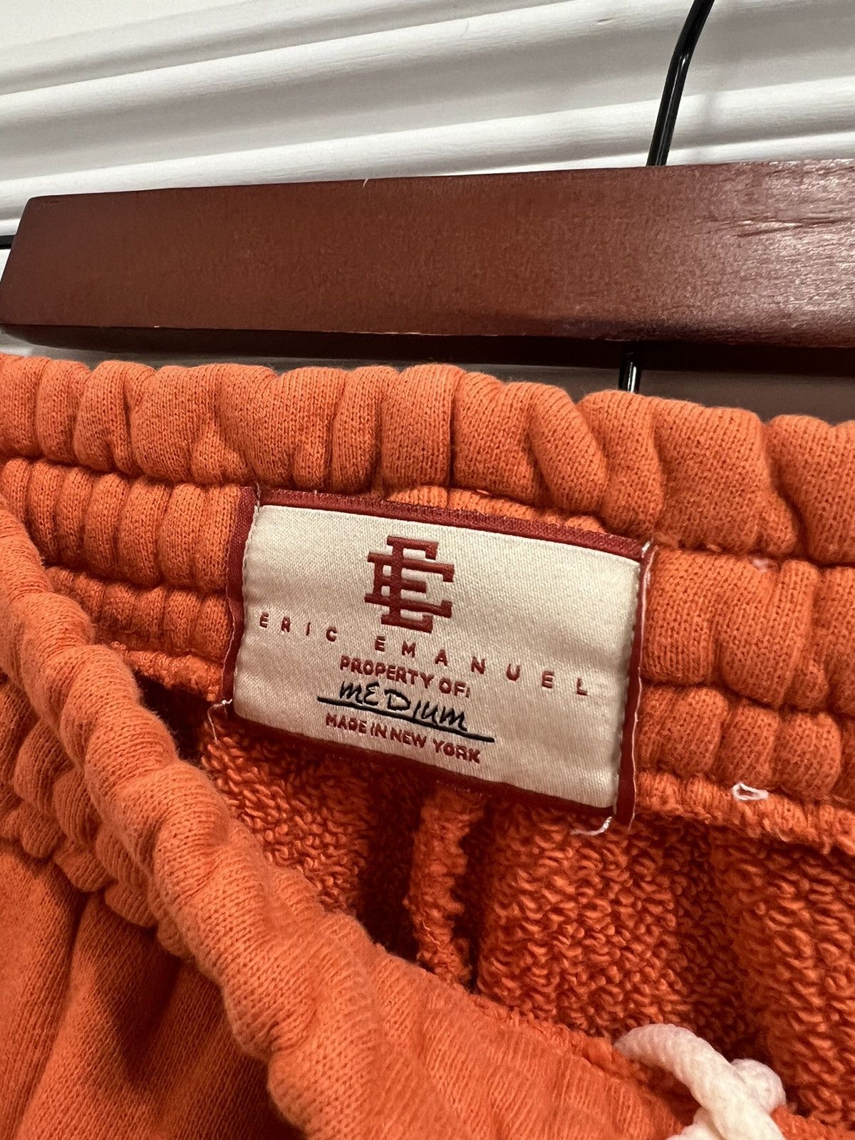 Eric Emanuel Eric Emanuel EE Logo Orange Sweatpants Size US 30 / EU 46 - 5 Thumbnail