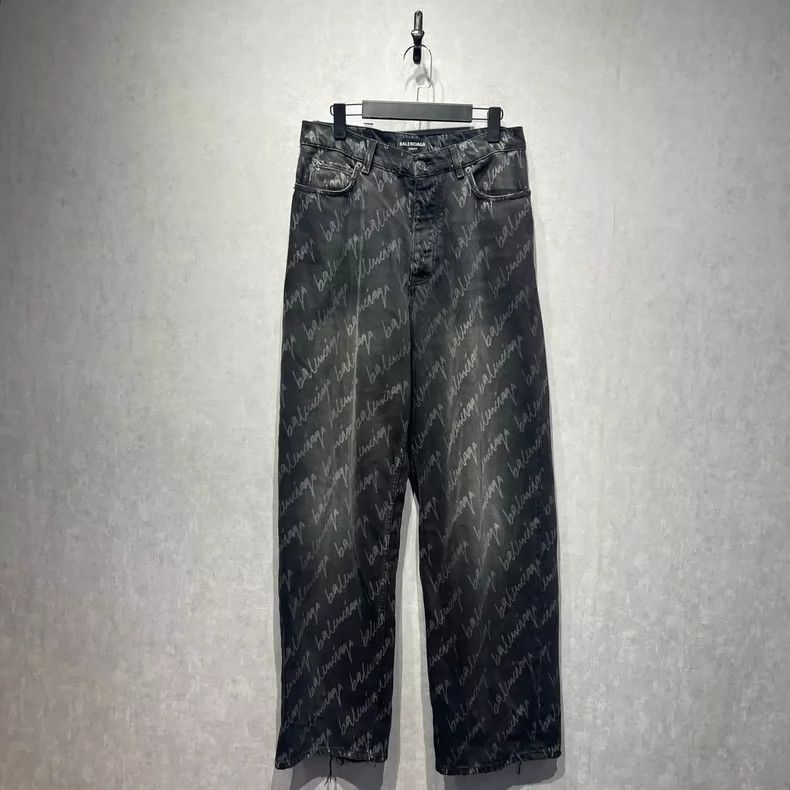 Balenciaga Balenciaga Logo Black Denim Jeans - dmc Size US 26 / EU 42 - 1 Thumbnail