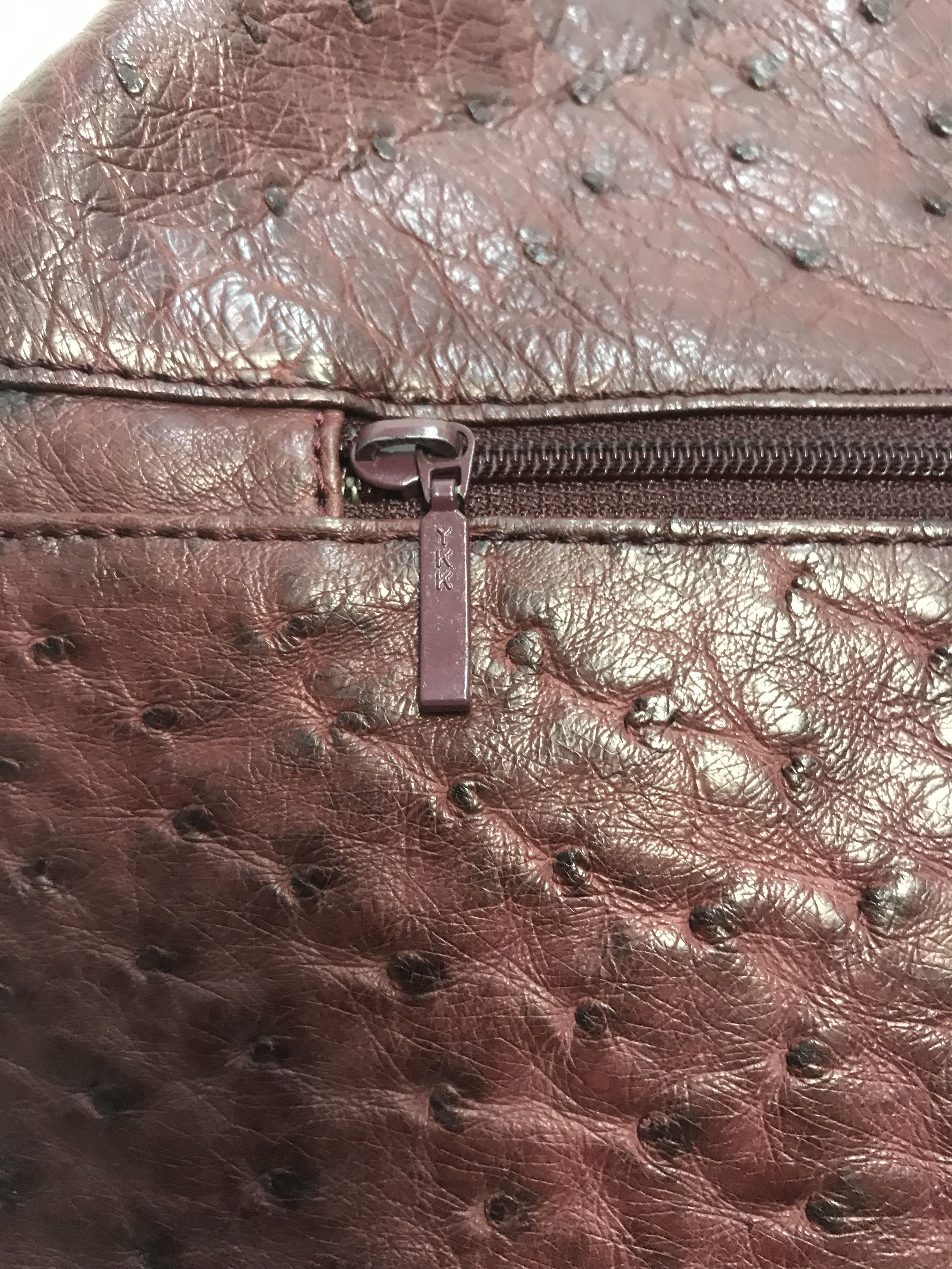 Leather Ostrich Cherry Leather Bagpack Size ONE SIZE - 9 Thumbnail