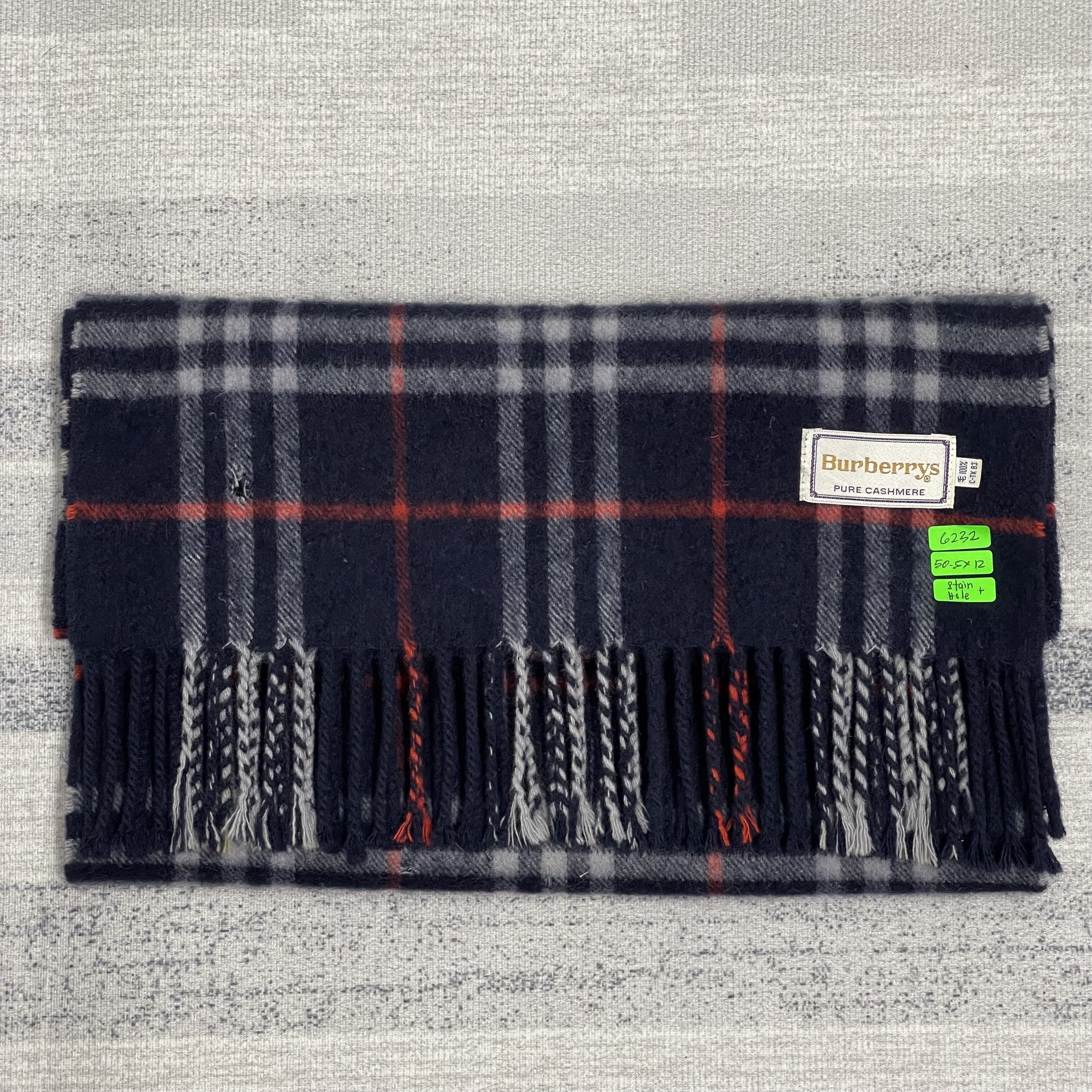 Burberry Vintage Burberrys Checkered Muffler Scarf - 6232 Size ONE SIZE - 12 Thumbnail
