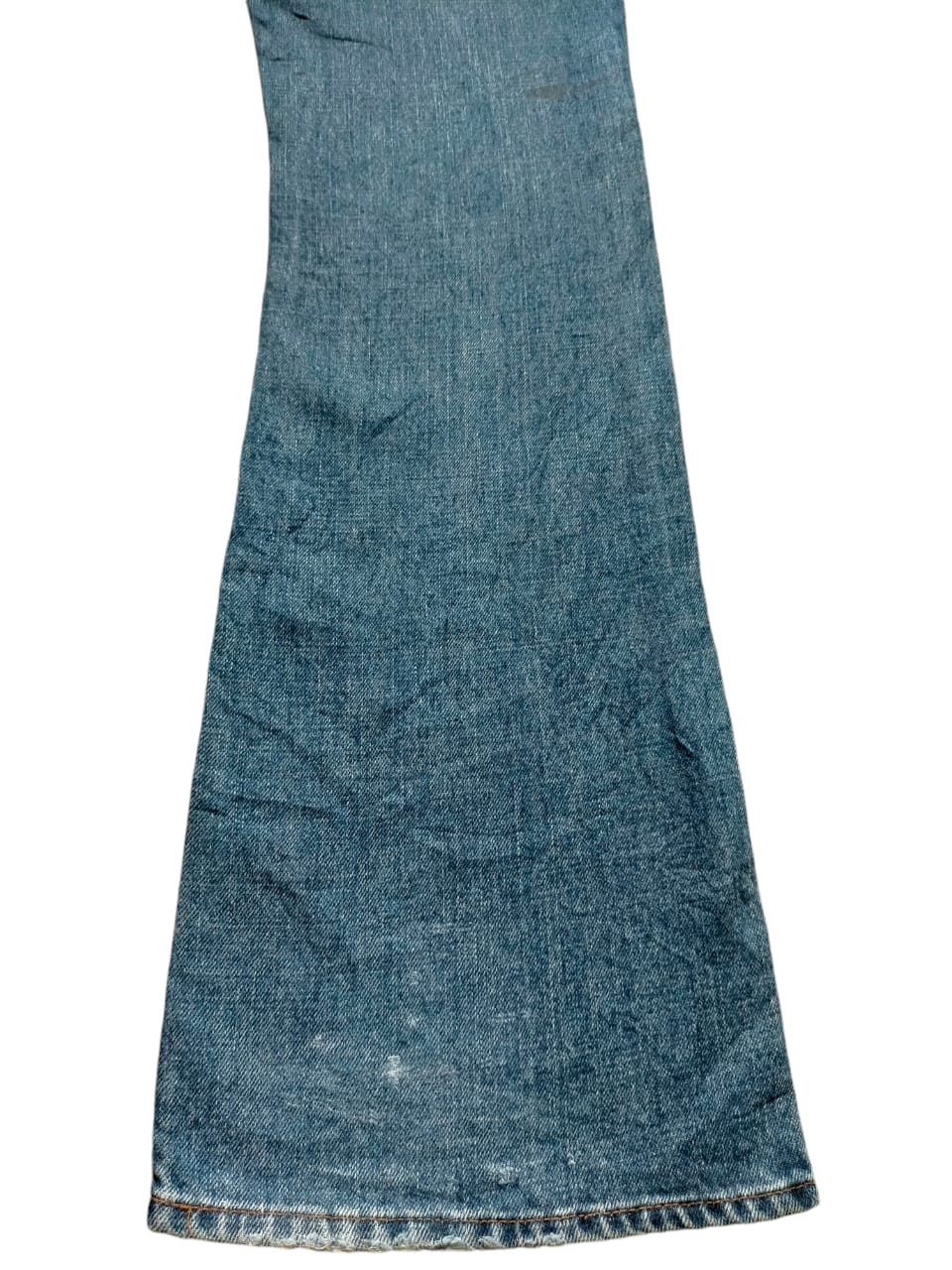 Japanese Brand Flare Jeans Bobson chesking Boot cut Denim Size US 31 - 17 Thumbnail