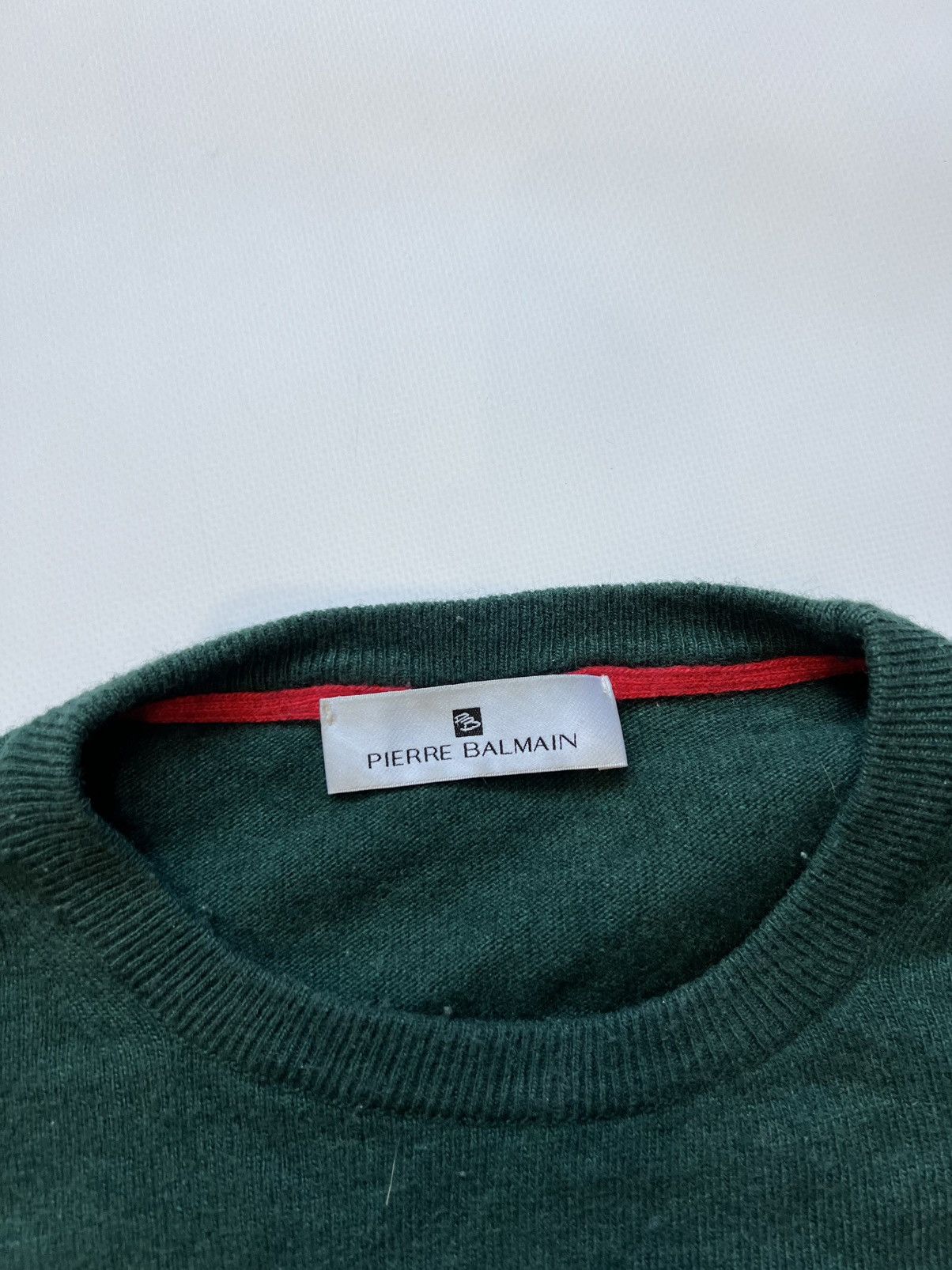 Balmain Pierre Balmain Green Sweater Classic Size US XXL / EU 58 / 5 - 2 Thumbnail