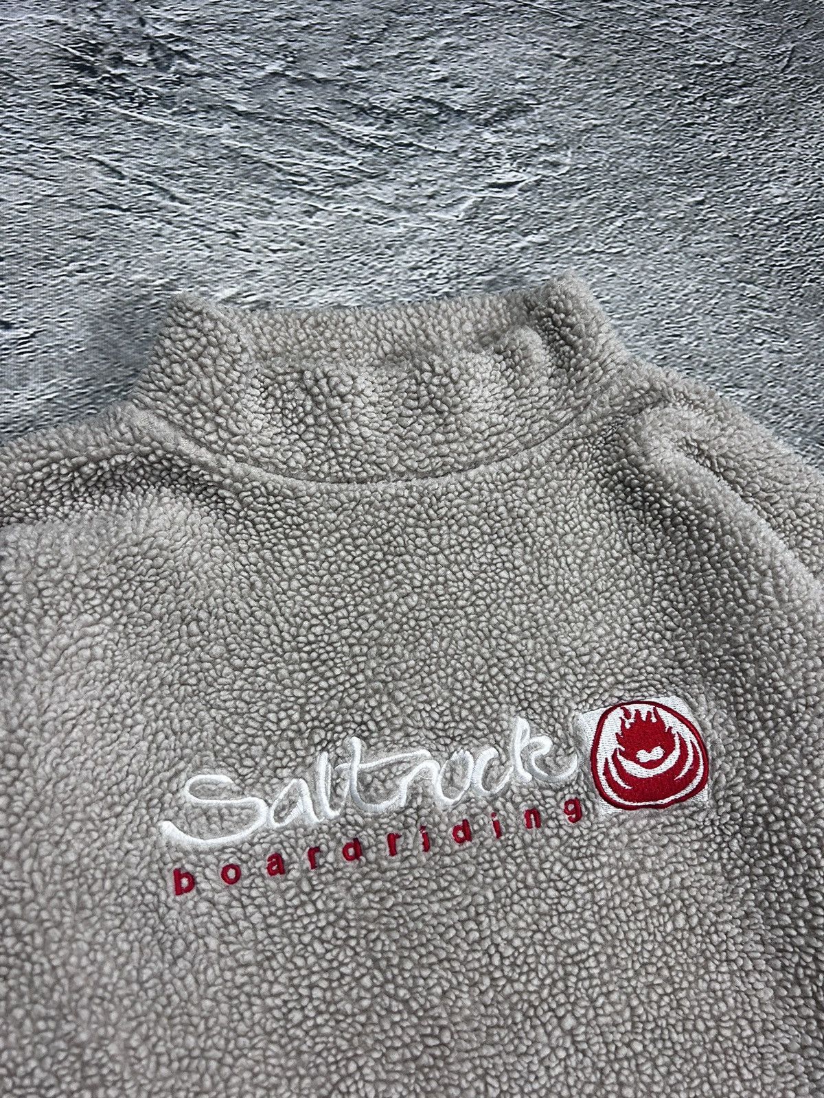 Vintage Saltrock vintage cream fleece turtleneck Y2K boarding surf Size US M / EU 48-50 / 2 - 2 Thumbnail