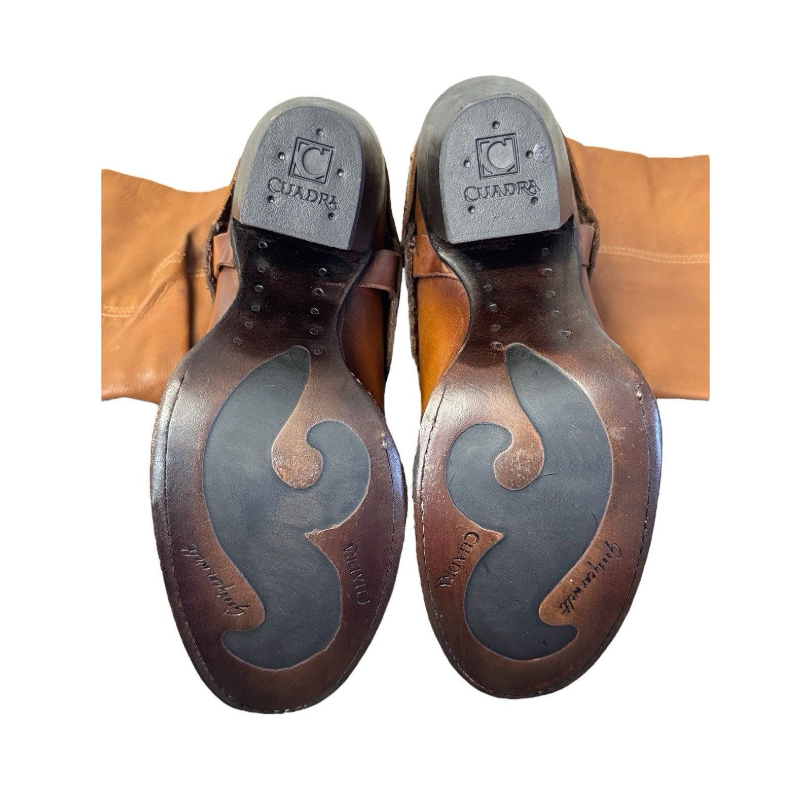 Other CUADRA Cowgirl Mexican Cowhide Boots Honey Stud Harness Sz 7 Size US 7 / IT 37 - 8 Thumbnail