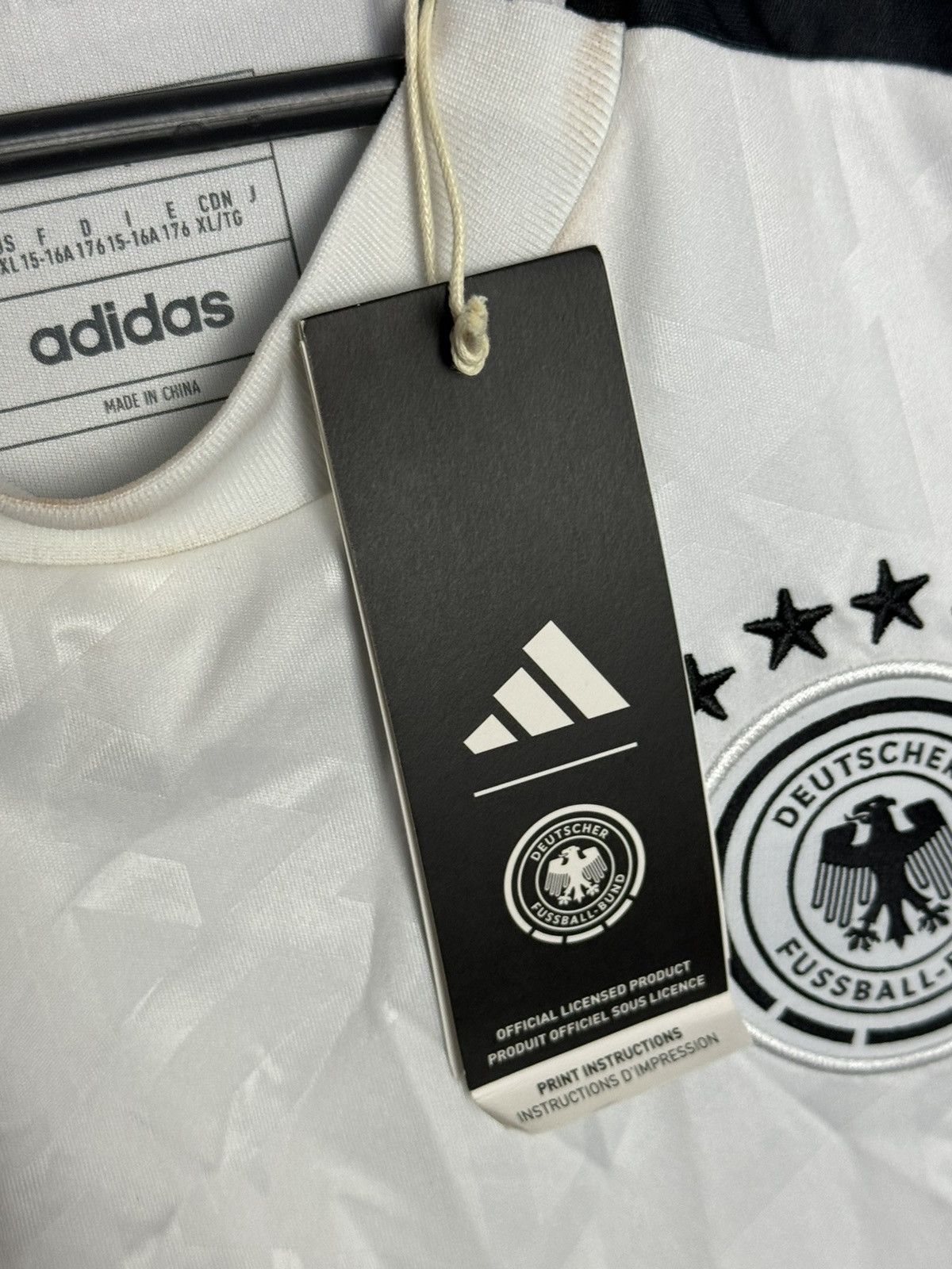 Adidas KIDS New Germany National Team 2024 Home Football Jersey Size US XS / EU 42 / 0 - 10 Thumbnail