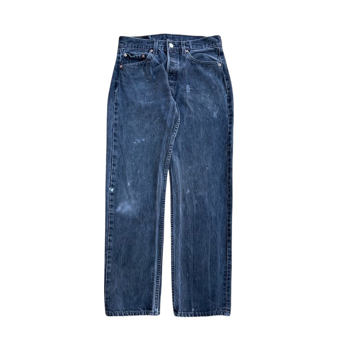 Levi's Vintage 1990s Faded Black Distressed Levis 501 Jeans Size US 31 - 1 Thumbnail