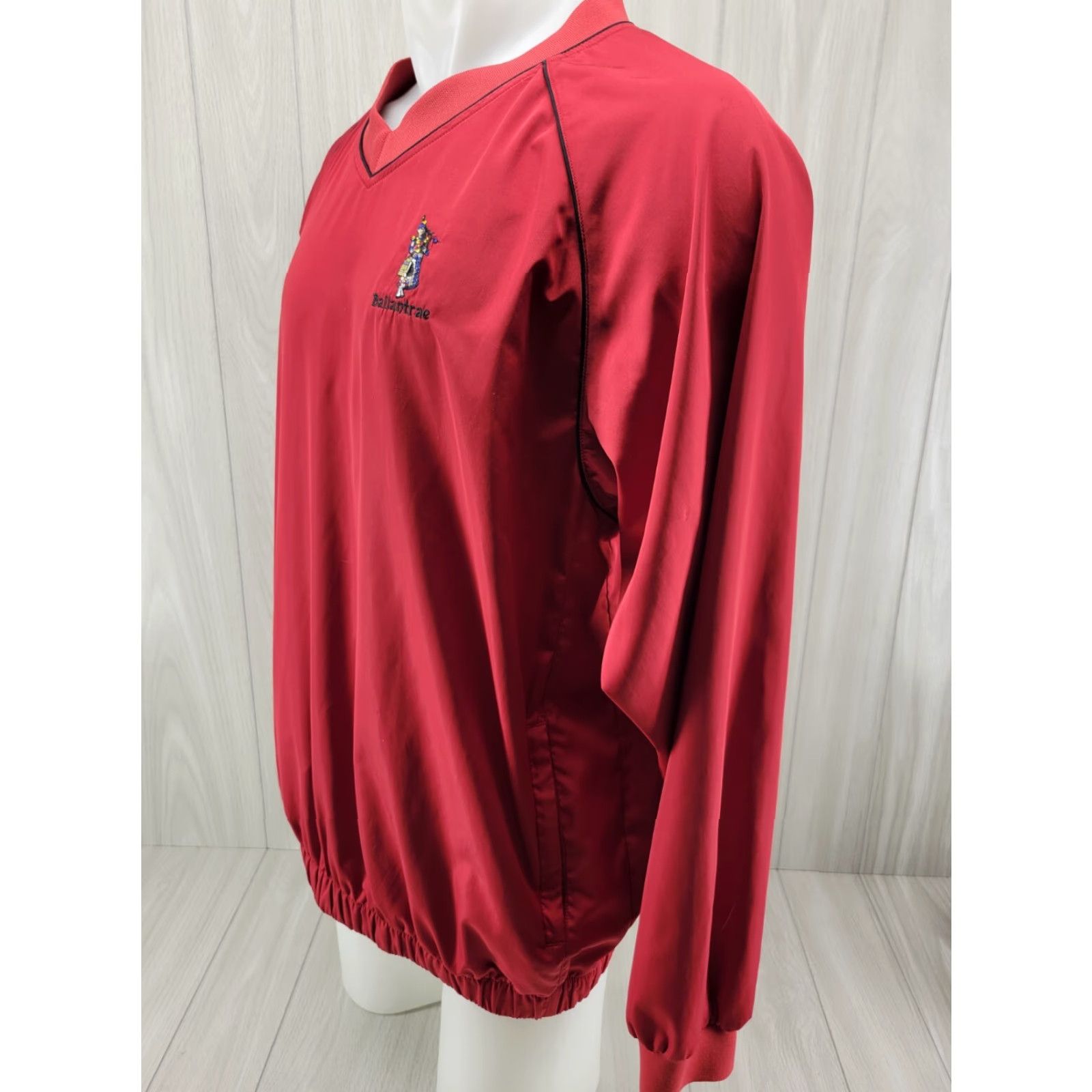 Footjoy Footjoy Ballantrae Golf Windbreaker Jacket Mens Large Red V-Neck Long Sleeve Long Sleeve Shirt? Size US L / EU 52-54 / 3 - 2 Thumbnail
