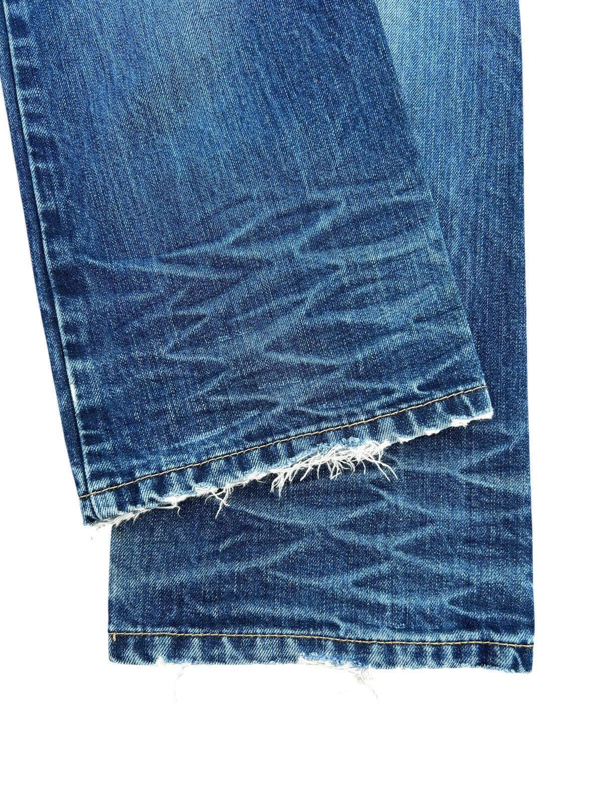 Kapital Yoshitomo Nara Lolita Vintage Distressed Denim Jeans Size US 32 / EU 48 - 12 Thumbnail