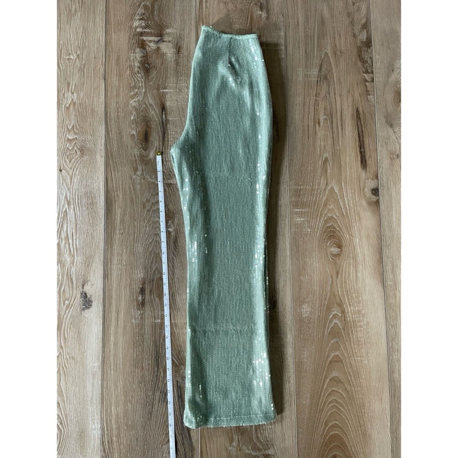 Urban Outfitters Urban Outfitters Kimchi Blue Lily Sequin Flare Pant 4 Size 27" / US 4 / IT 40 - 12 Thumbnail
