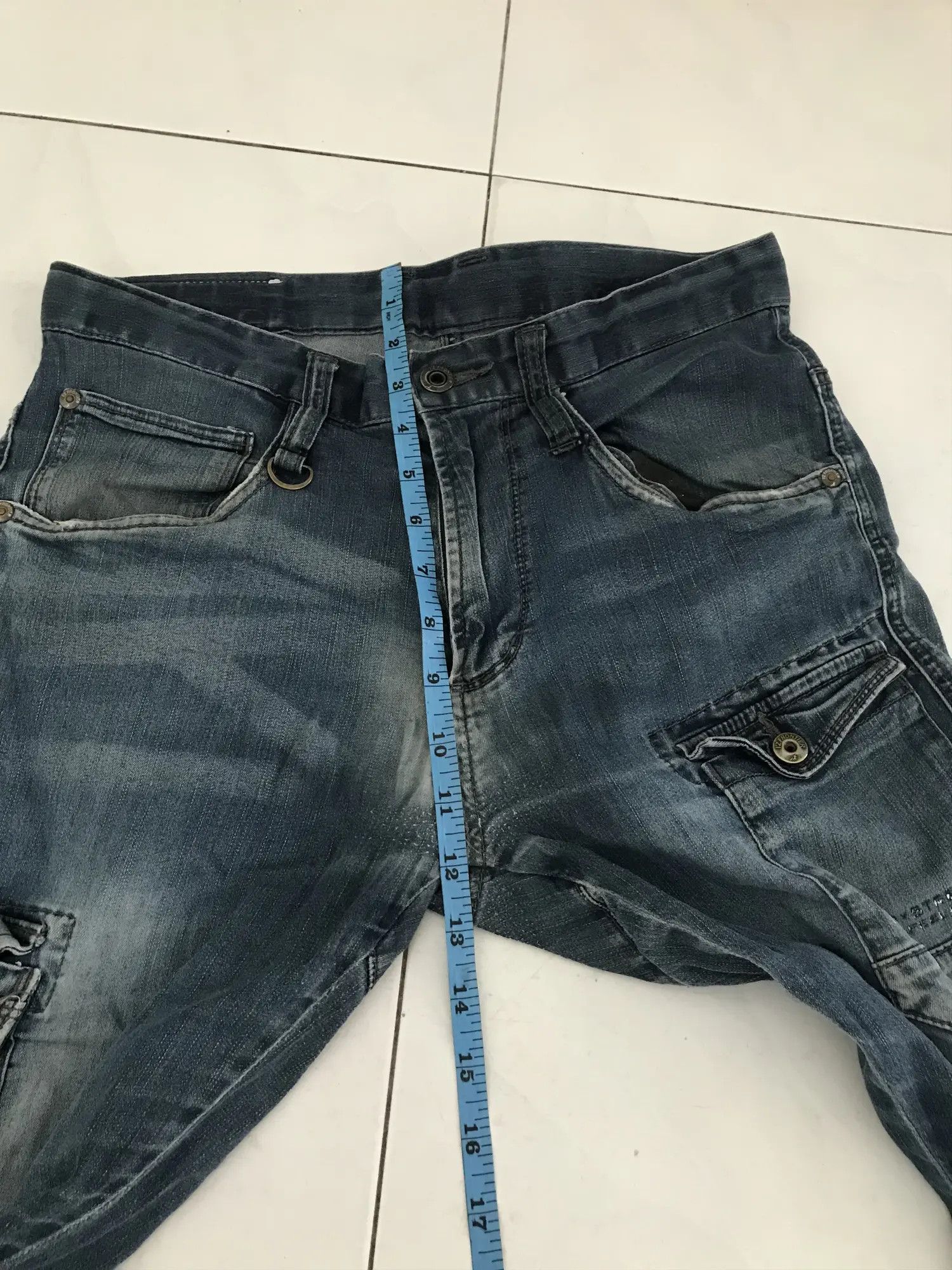 Japanese Brand Frontier Dagger Pocket Multipocket Denim Size US 31 - 7 Thumbnail