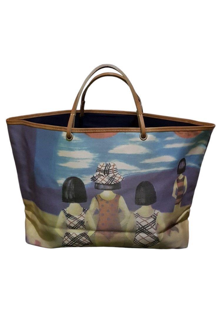 Burberry Burberry Overprint Tote Bag Size ONE SIZE - 1 Thumbnail