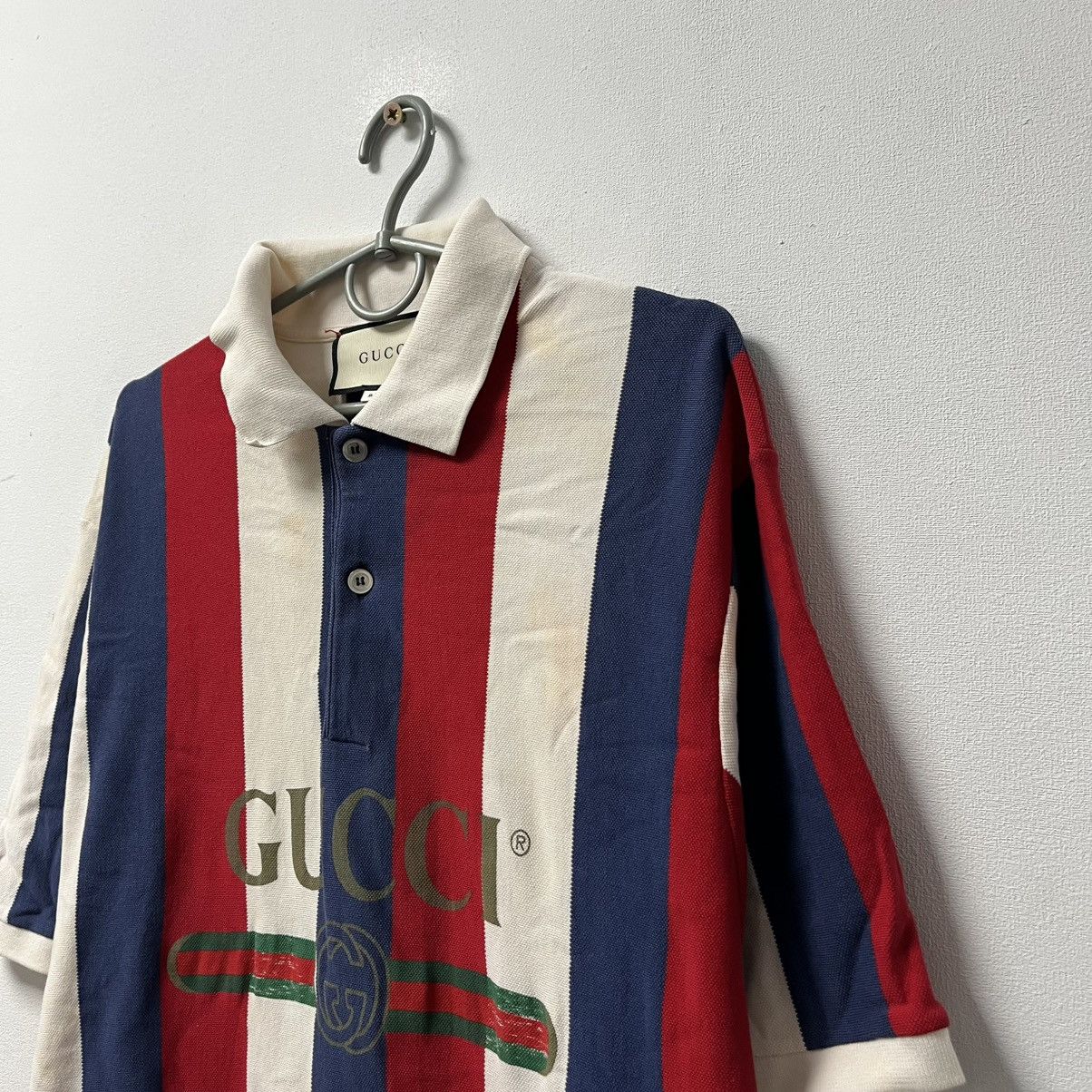 Gucci Gucci Polo T-Shirt Big Logo Size US L / EU 52-54 / 3 - 2 Thumbnail