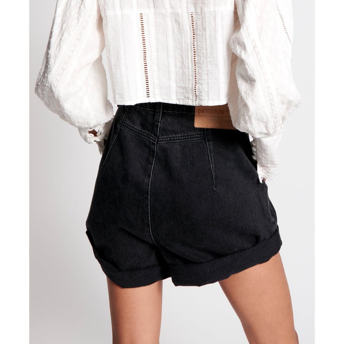 Free People New FREE PEOPLE OneTeaspoon Streetwalkers High-Waist Shorts Size 24" / US 00 / IT 34 - 3 Thumbnail