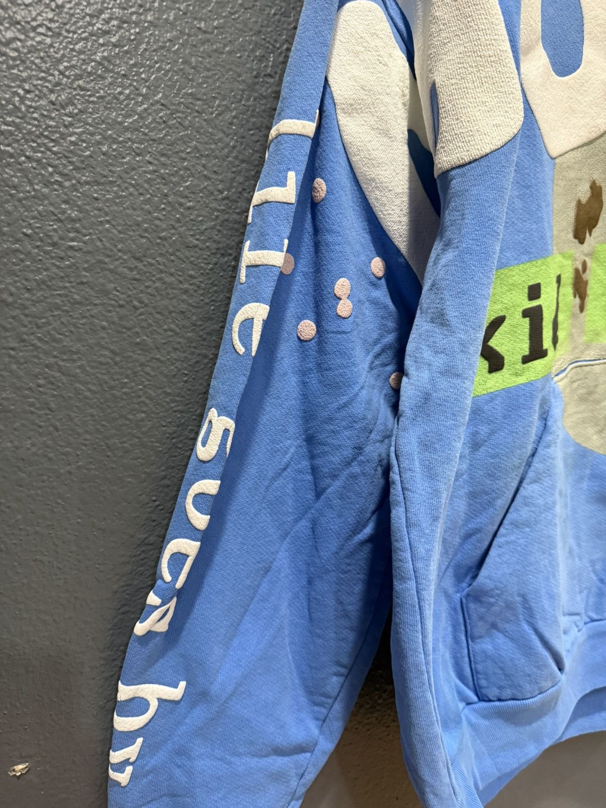 Cactus Plant Flea Market Cactus Plant Flea Market Kid Cudi Blue Puff Print Hoodie L Size US L / EU 52-54 / 3 - 5 Thumbnail