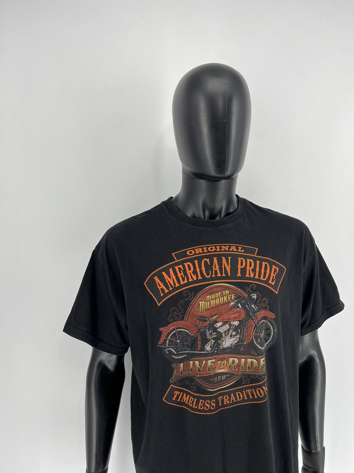 Harley Davidson American Pride Vintage Graphic Tee Black T-shirt Size XL Size US XL / EU 56 / 4 - 3 Thumbnail