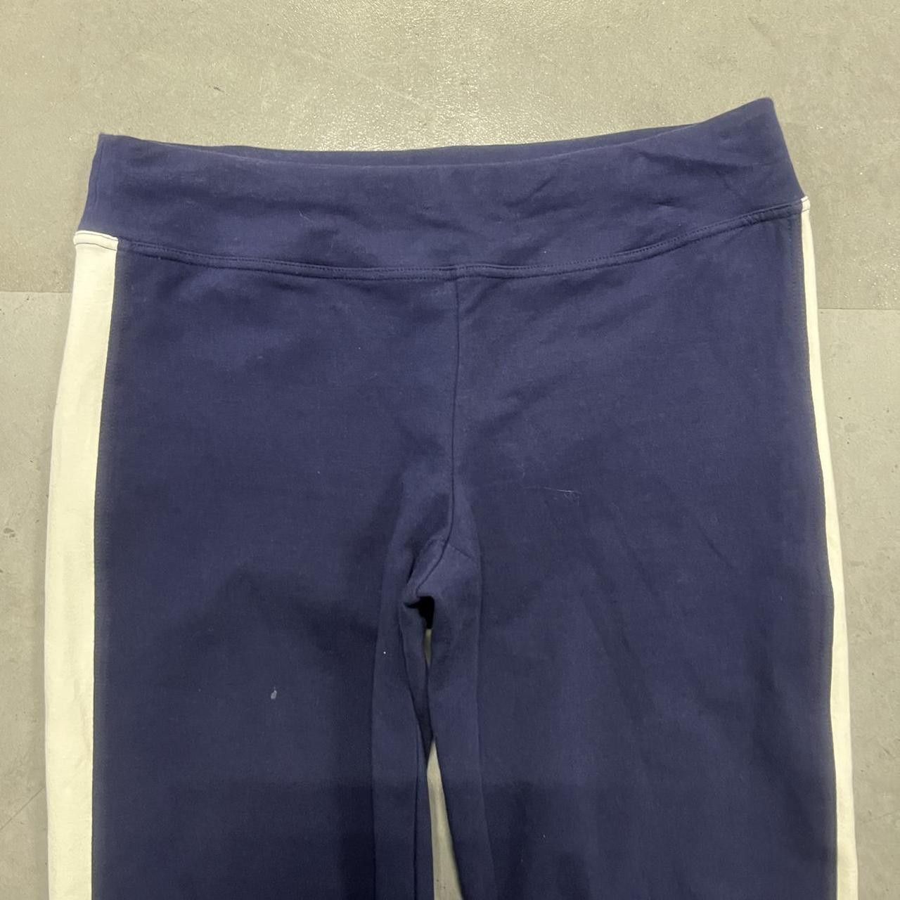 Vintage Crazy Vintage Y2K/2000s Baggy Navy Blue Striped Sweatpants ! Size US 34 / EU 50 - 3 Thumbnail