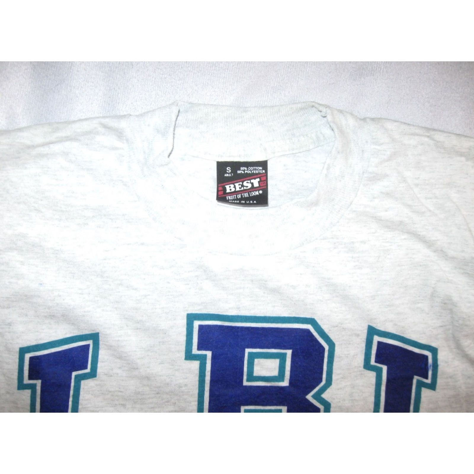 Fruit Of The Loom LBI Crew T-Shirt Small Adult Vintage Beach Graphics Fruit of the Loom Best Gray Size US S / EU 44-46 / 1 - 2 Thumbnail