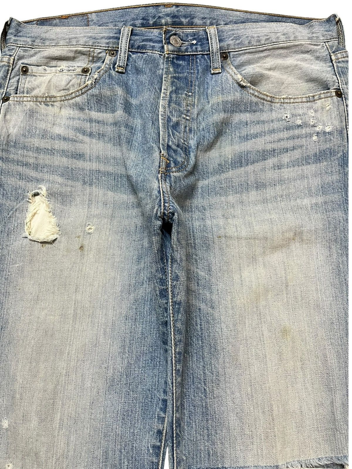 Levi's Vintage Clothing Vintage Levi’s 501 Faded Grunge Distressed Denim Size US 33 - 2 Thumbnail