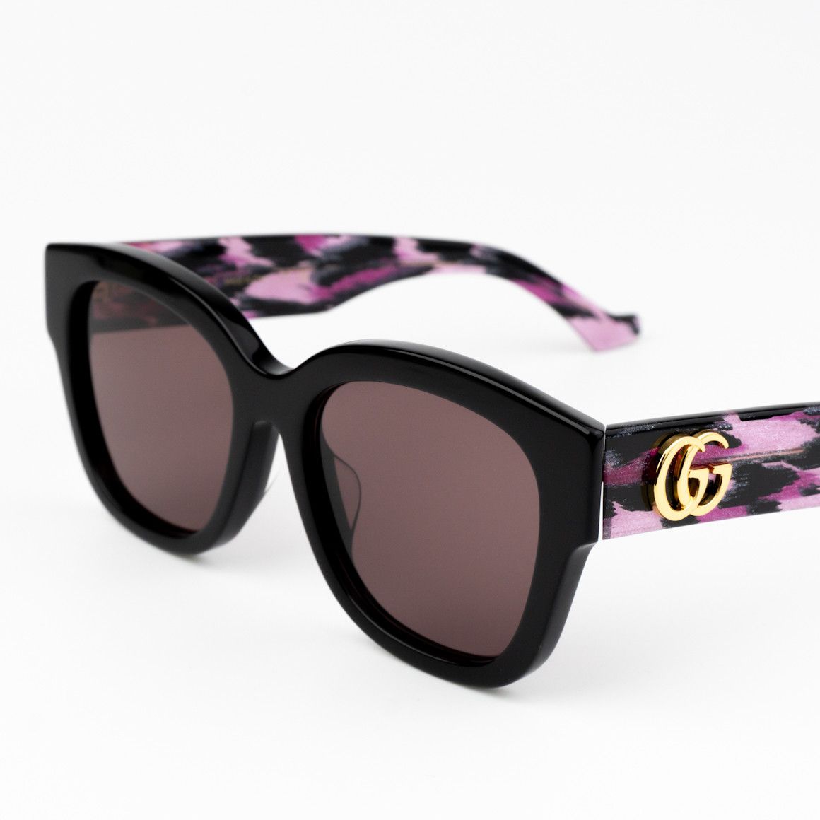 Gucci NEW Gucci GG1550SK 004 Black Red Women Square Sunglasses Size ONE SIZE - 5 Thumbnail