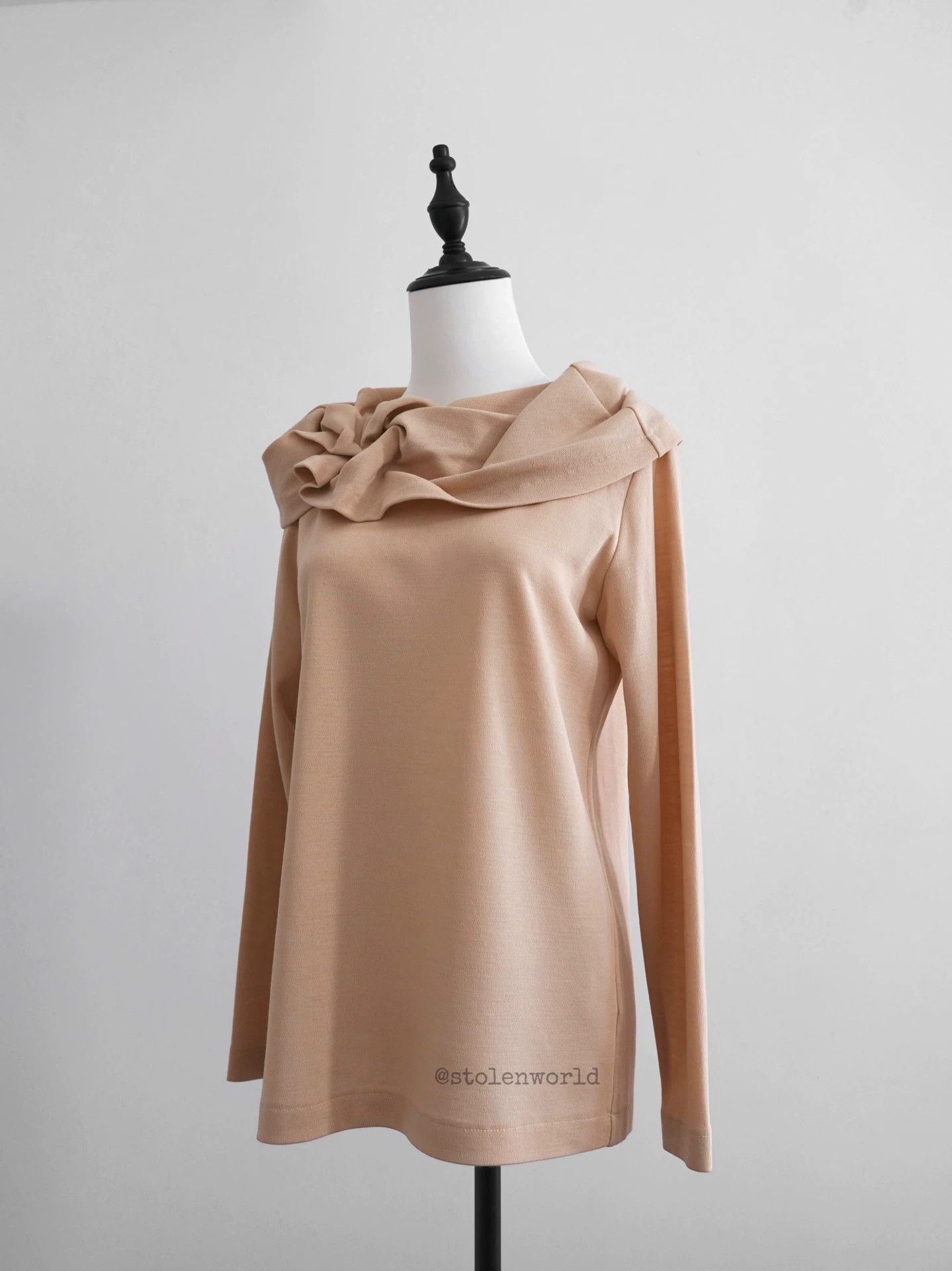 Comme des Garcons CDG 1991AW Tricot Origami Rose Lapel Top Size F Size XS / US 0-2 / IT 36-38 - 7 Thumbnail