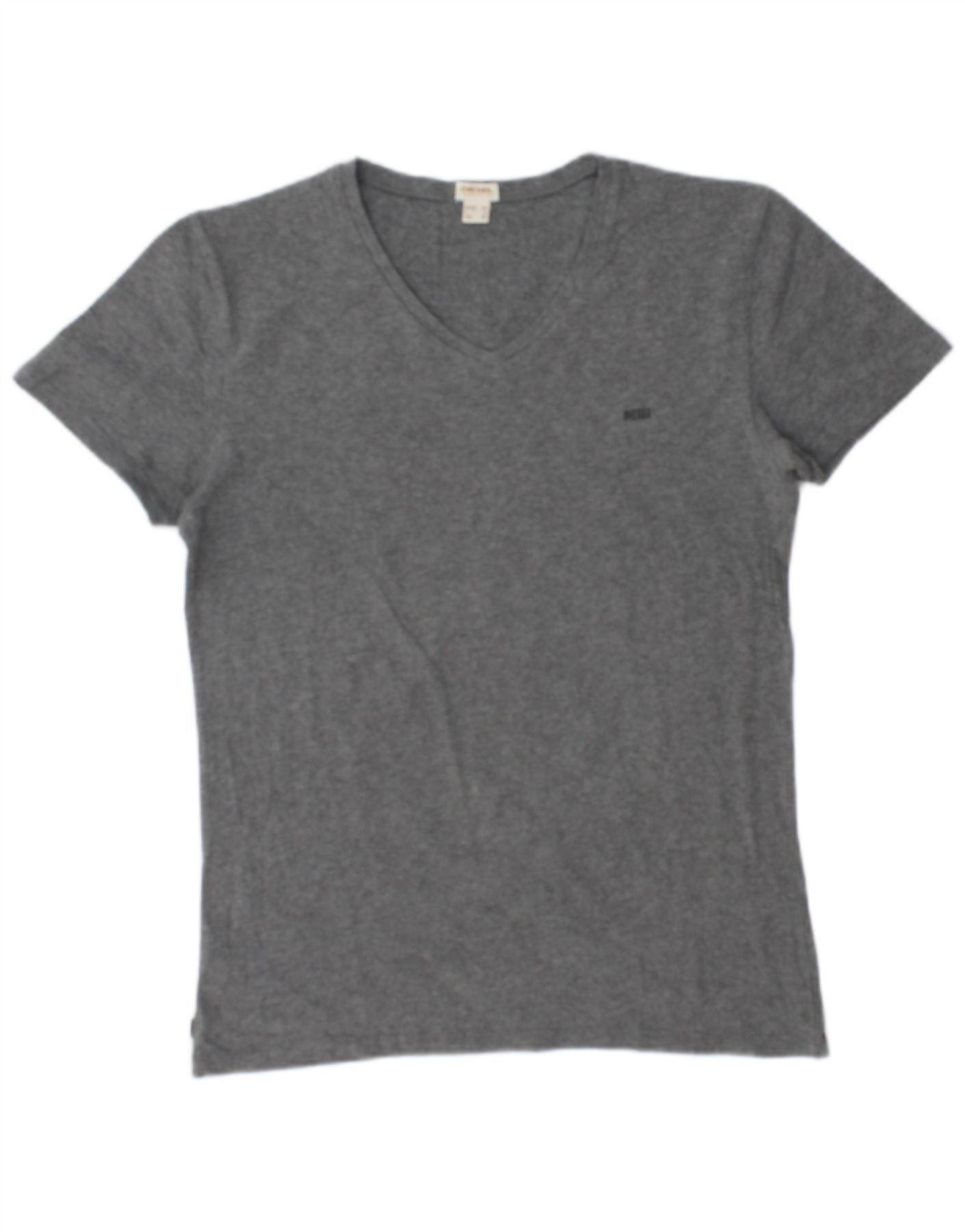 Diesel Womens T-Shirt Top UK 12 Medium Grey Size XS / US 0-2 / IT 36-38 - 1 Thumbnail