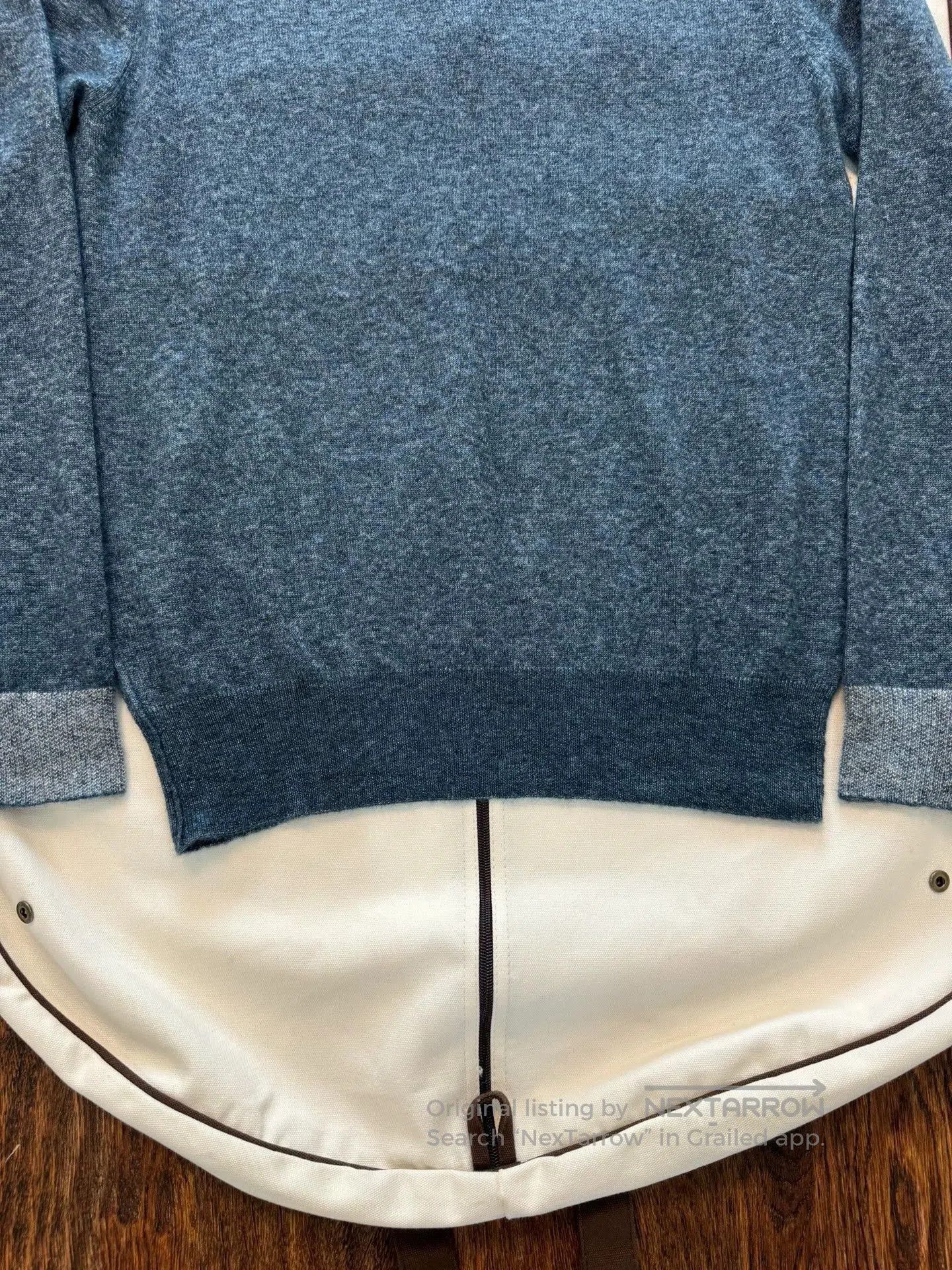 Loro Piana Gray Quarter-Zip Long Sleeve Sweater Size M. Size US M / EU 48-50 / 2 - 4 Thumbnail