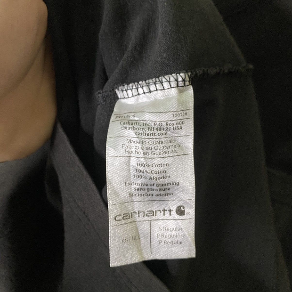 Carhartt Y2K Carhartt Single Pocket Essential Sunfaded Tee Size US S / EU 44-46 / 1 - 5 Thumbnail