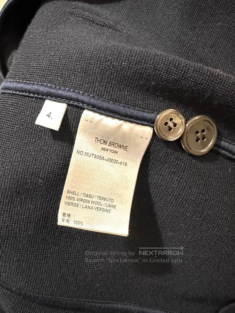 Thom Browne Thom Browne Single Breasted Jacket Size US XL / EU 56 / 4 - 4 Thumbnail