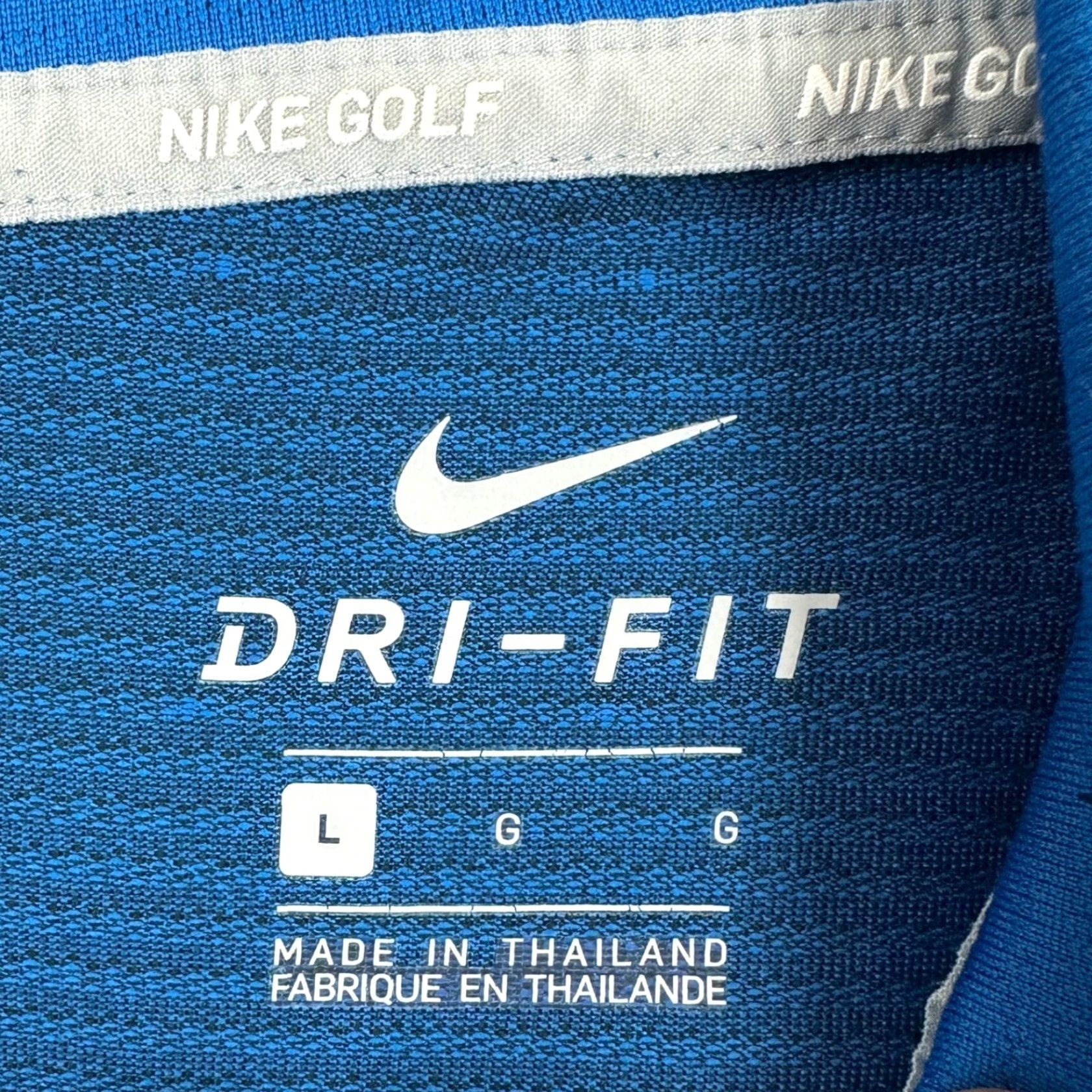 Nike Nike Golf Dri-FIT Polo Shirt Men L Blue Short Sleeve Athletic Breathable Activewear EUC Size US L / EU 52-54 / 3 - 4 Thumbnail