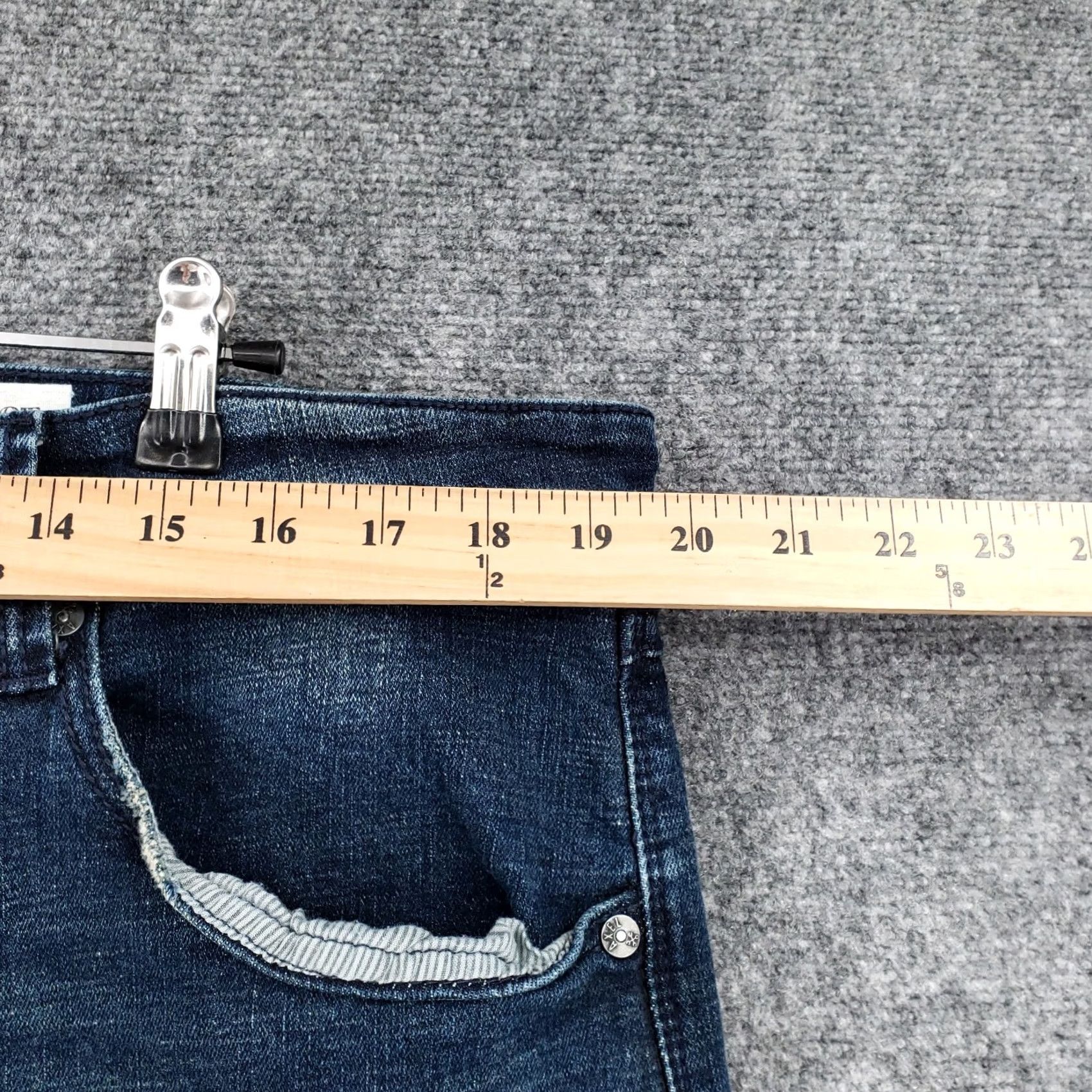 Hartford Axel Jeans Mens 38x29 Blue Hartford Coxx Slim Boot Stretch Dark Wash Denim Size US 38 / EU 54 - 7 Thumbnail