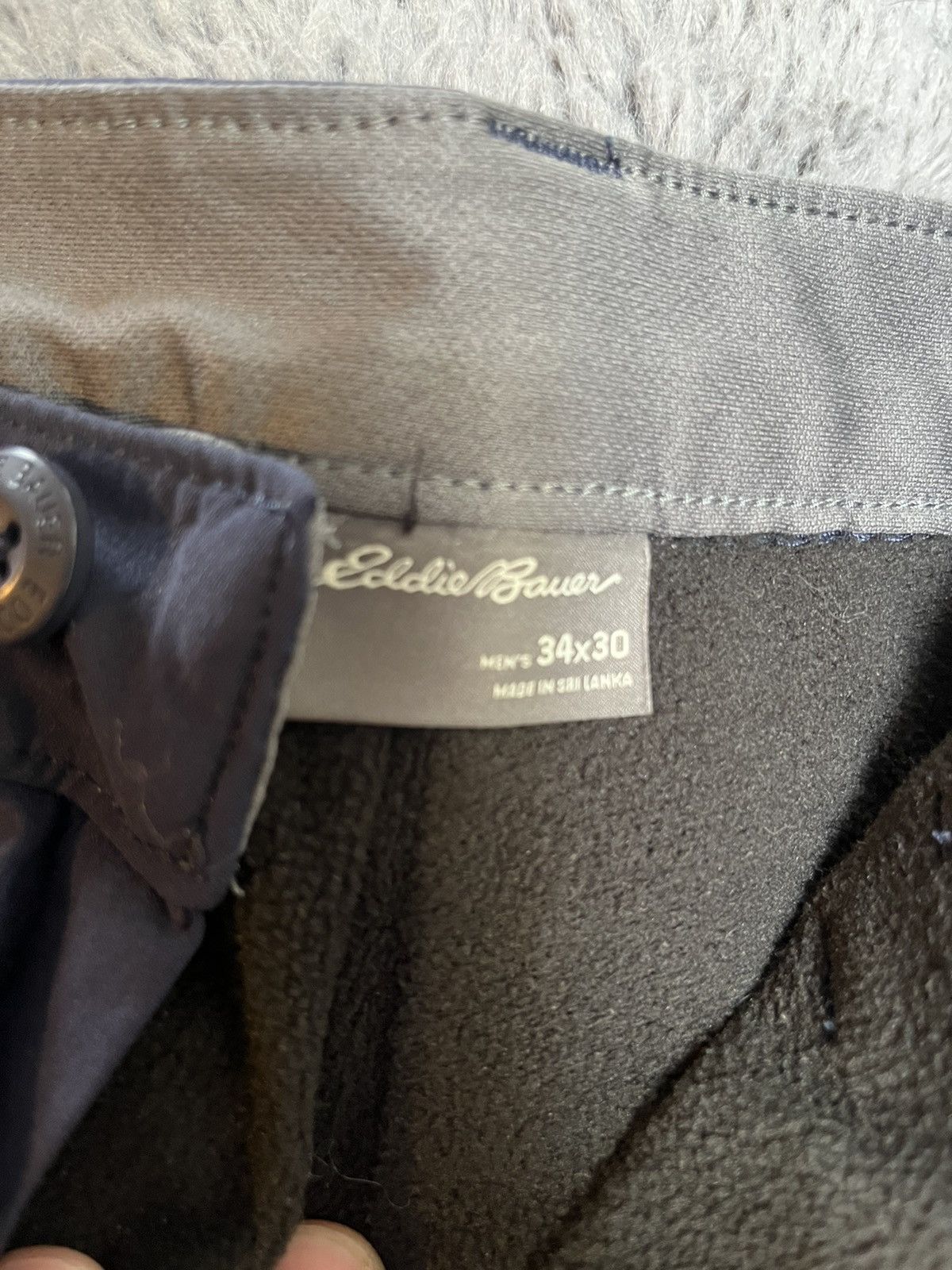 Eddie Bauer Eddie Bauer navy thermal pants Grailed