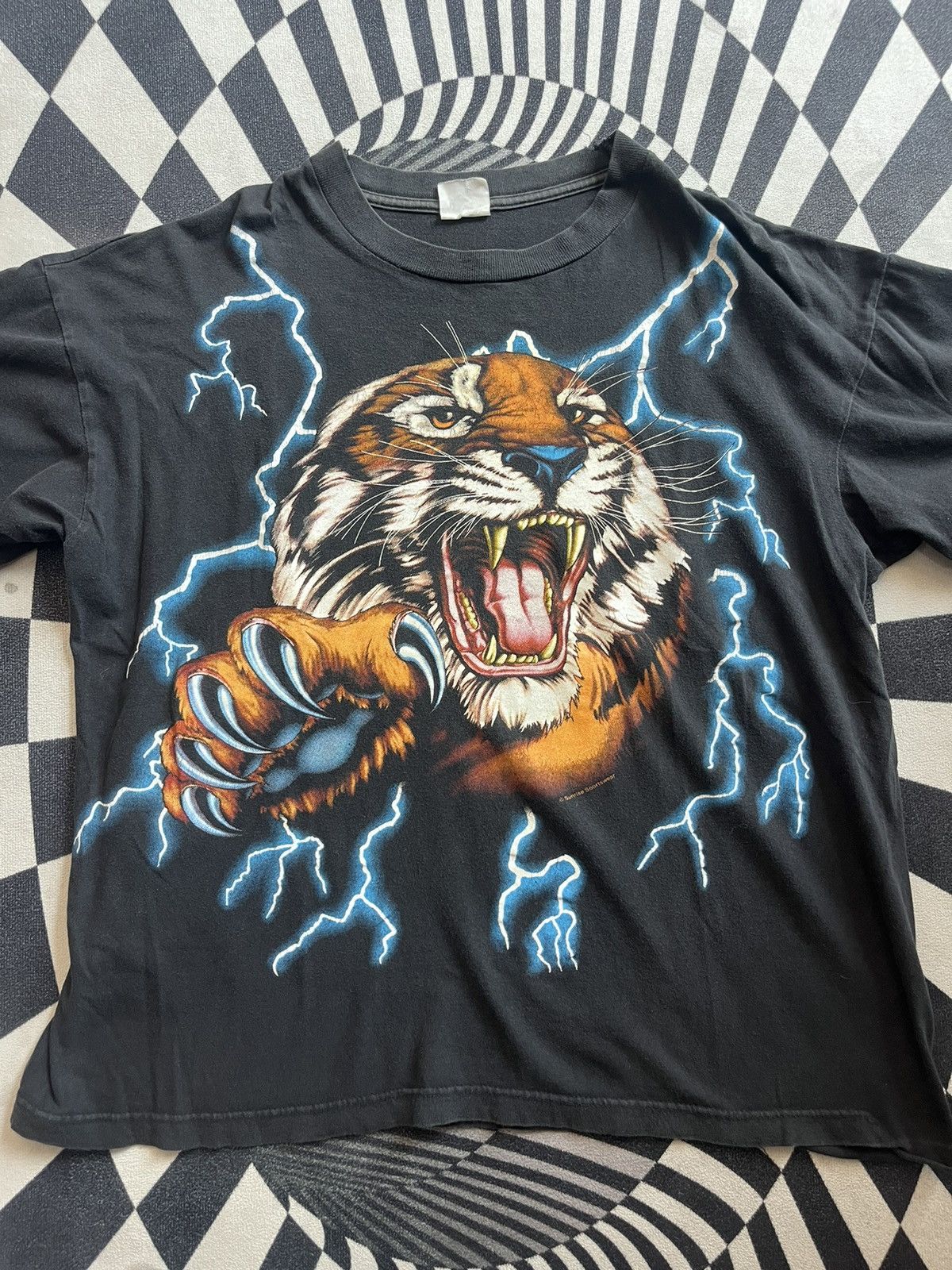 Vintage Vintage AMERICAN THUNDER TIGER 90’s Sunrise Sportswear Size US XL / EU 56 / 4 - 3 Thumbnail