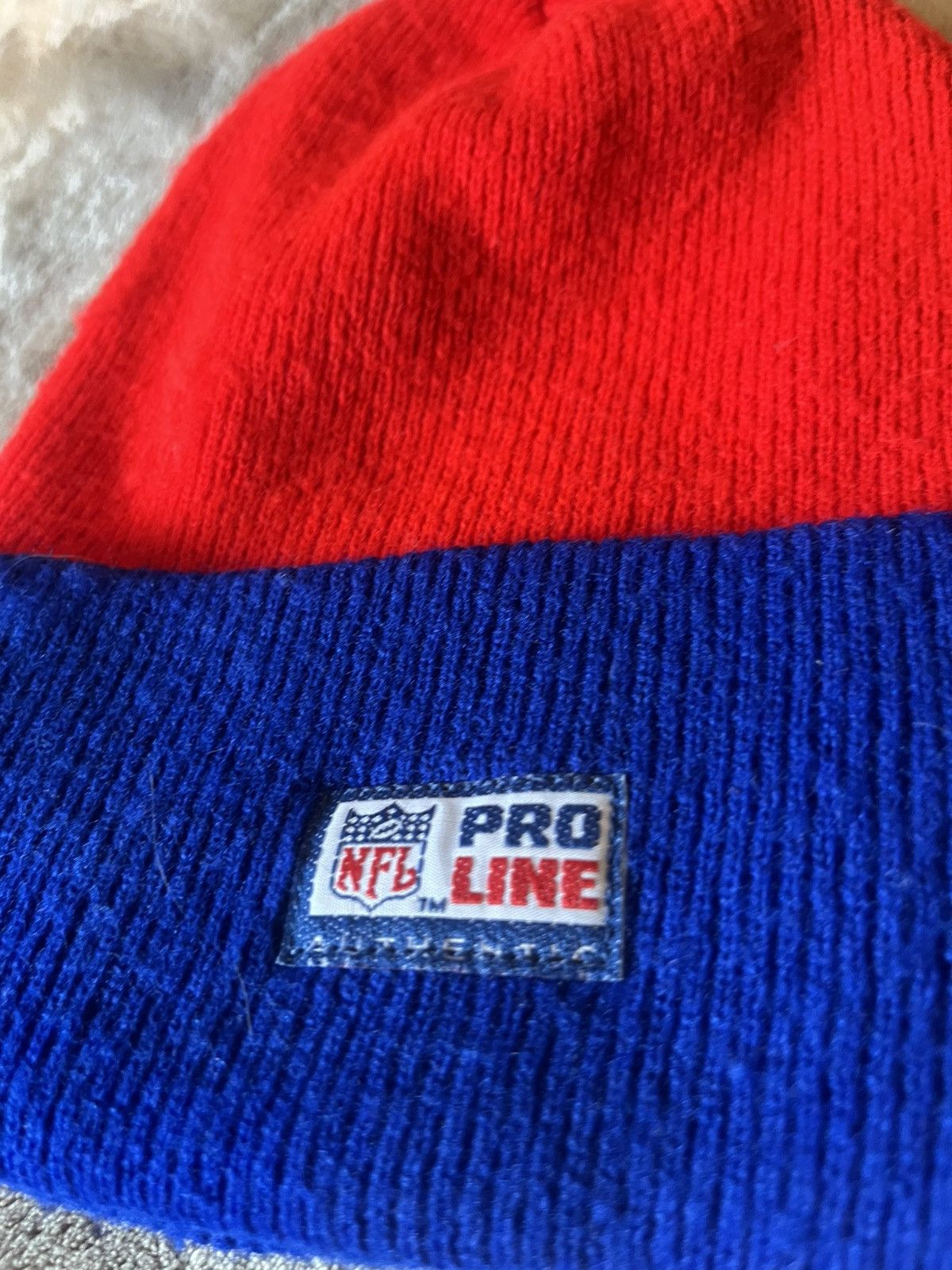 Pro Line Vintage made in USA New England Patriots Winter Knit Beanie Size ONE SIZE - 5 Thumbnail