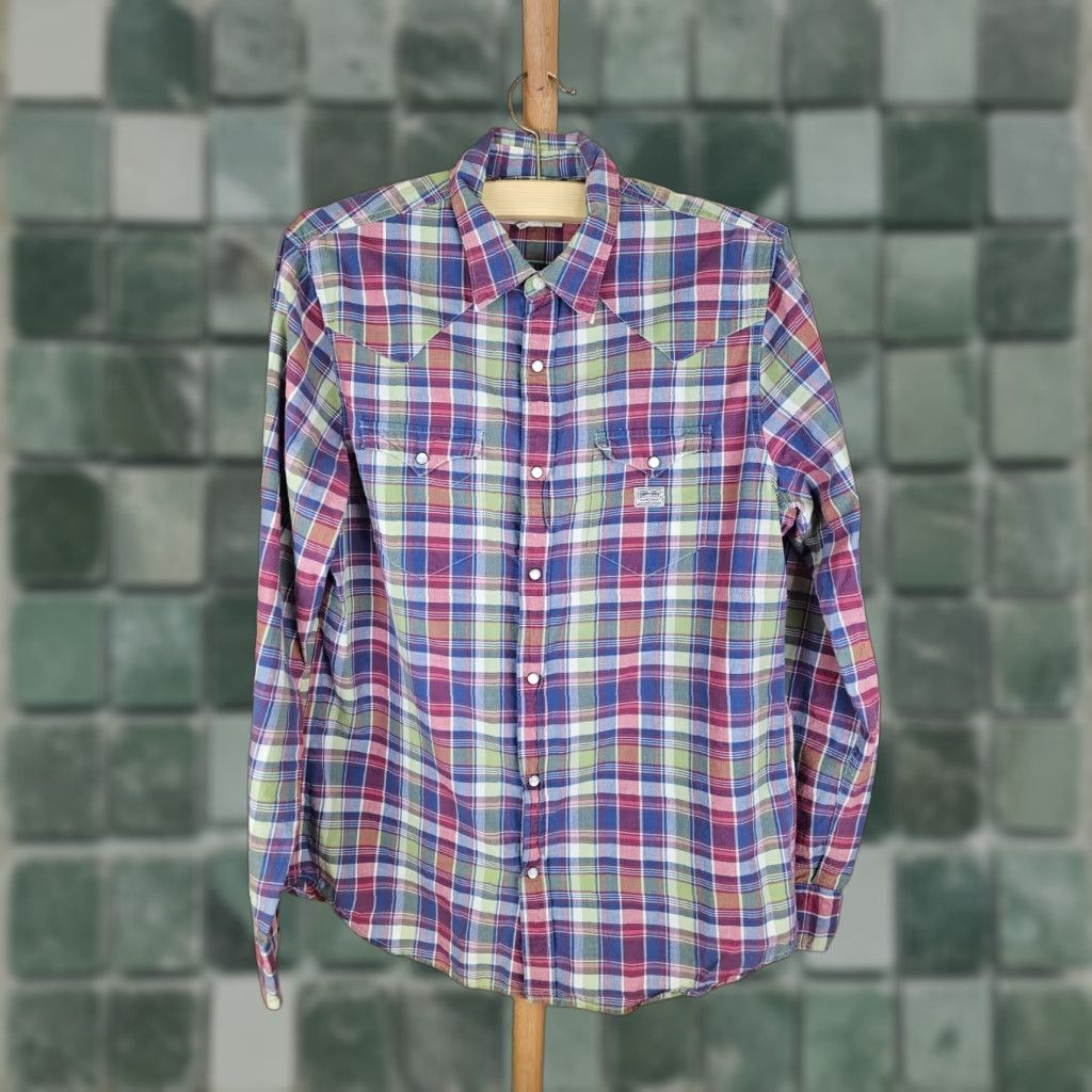 Ralph Lauren DENIM SUPPLY RALPH LAUREN POLO PLAID WESTERN COTTON SHIRT L 18 23 28 31 INCH MULTICOLOR Mens Size US L / EU 52-54 / 3 - 1 Thumbnail