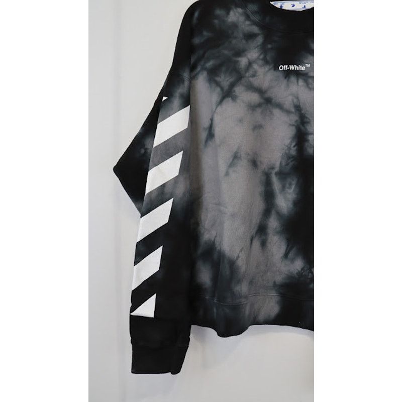 Off-White o1rshd1 Q:2 / Diag Arrow Tie Dye Skate Warm Sweatshirt Size US XL / EU 56 / 4 - 7 Thumbnail