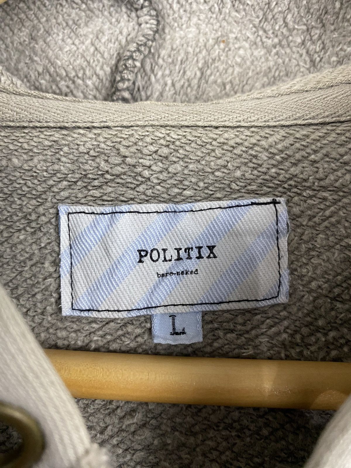 Japanese Brand Politix Zipper Hoodie Size US L / EU 52-54 / 3 - 5 Thumbnail