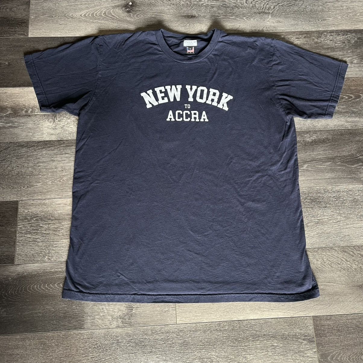 J.Crew Studio 189 x J.Crew New York to Accra Graphic Logo T-Shirt Size US XXL / EU 58 / 5 - 1 Thumbnail