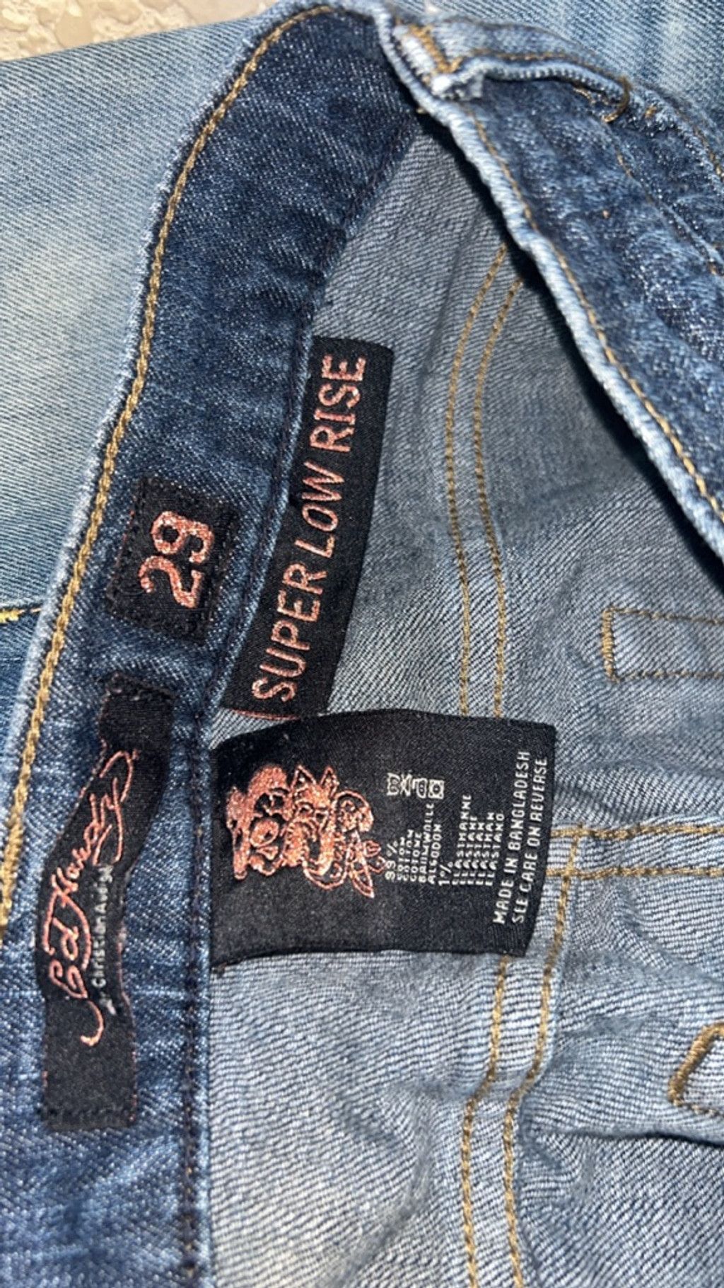 Ed Hardy Womens Ed hardy super low rise s29 Size 29" - 5 Thumbnail