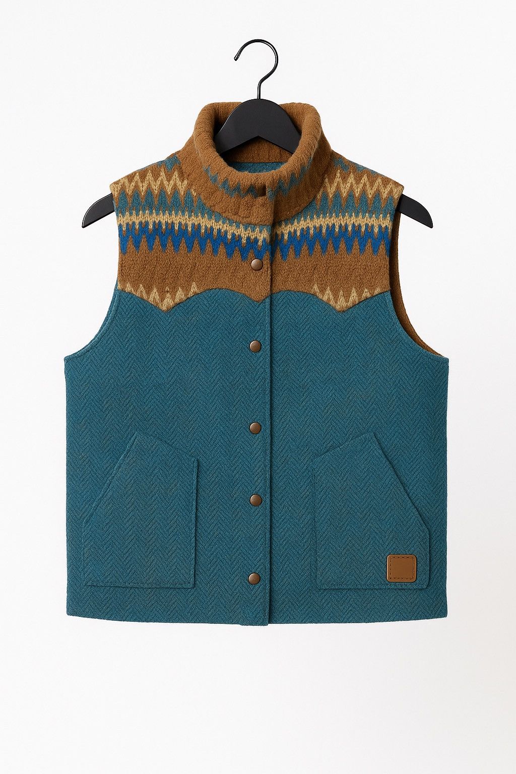 Japanese Brand Vintage Titicaca Happy Trade Wool Vest – Fair Folk Style Size US S / EU 44-46 / 1 - 1 Thumbnail