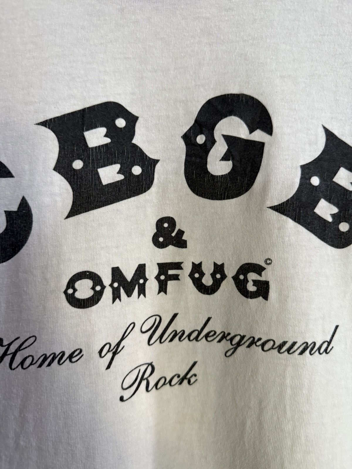 Band Tees Vintage 3Q CBGB & OMFUG Home Of Underground Rock Faded Tee Size US L / EU 52-54 / 3 - 3 Thumbnail