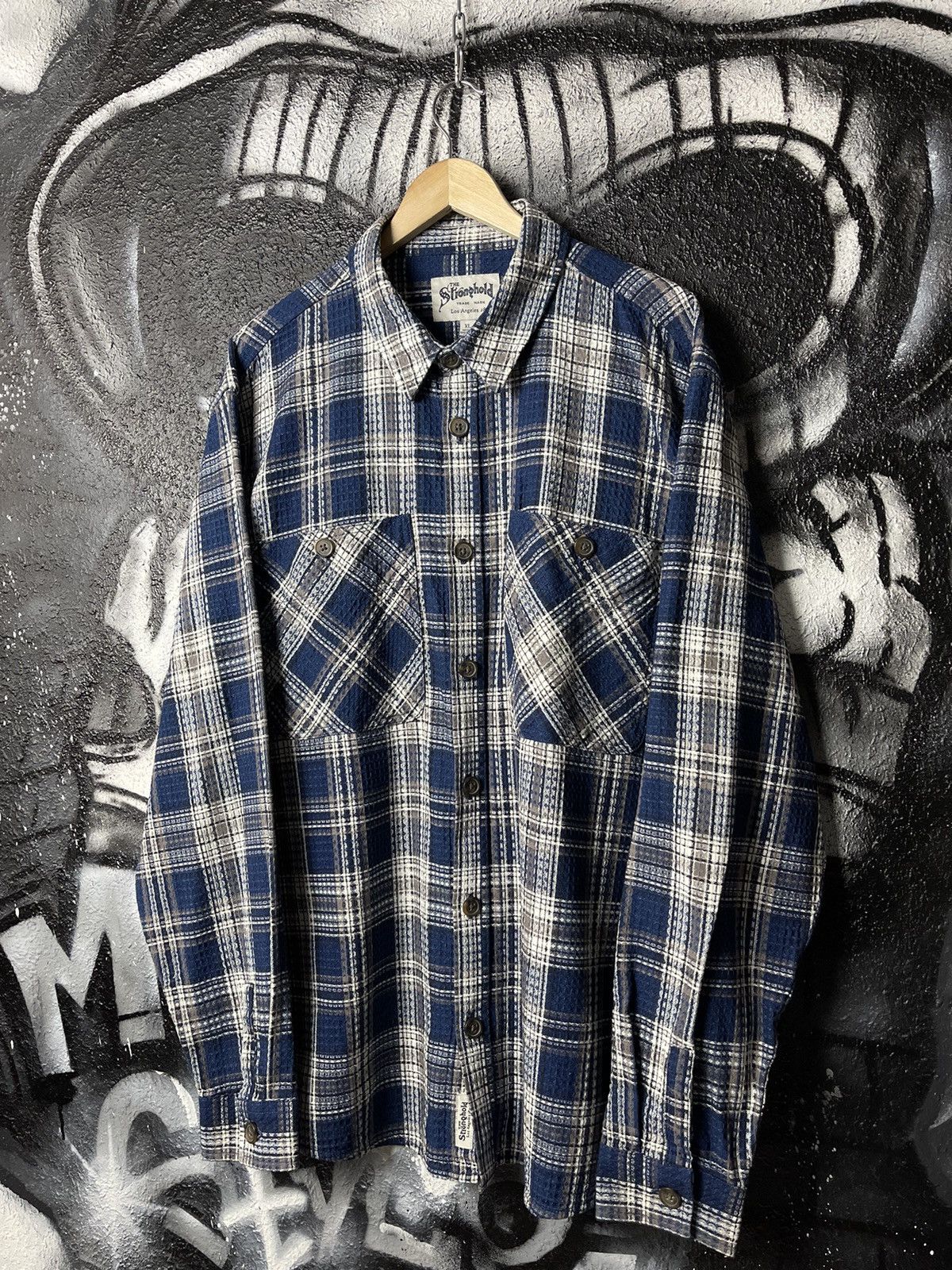 The Stronghold The Stronghold Plaid Knit Overshoot Shirt Men’s Size XL Size US L / EU 52-54 / 3 - 4 Thumbnail