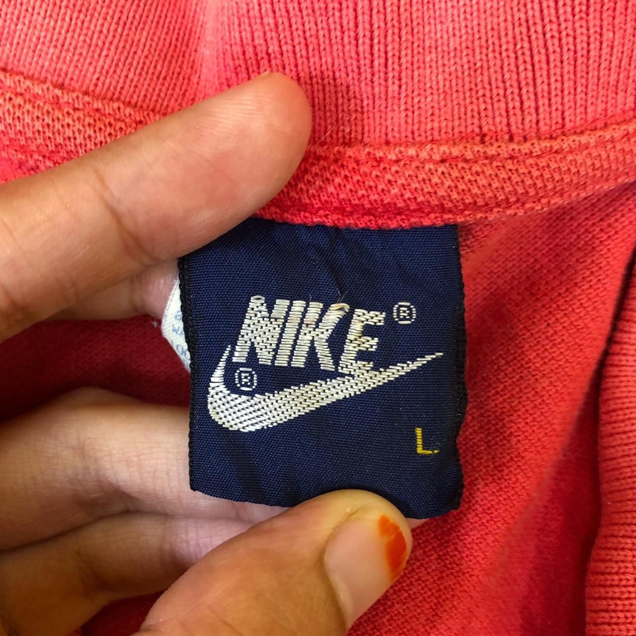 Nike Vintage 80’ NIKE Natural Sun Faded Red Polo Tee Shirt Size US L / EU 52-54 / 3 - 5 Thumbnail