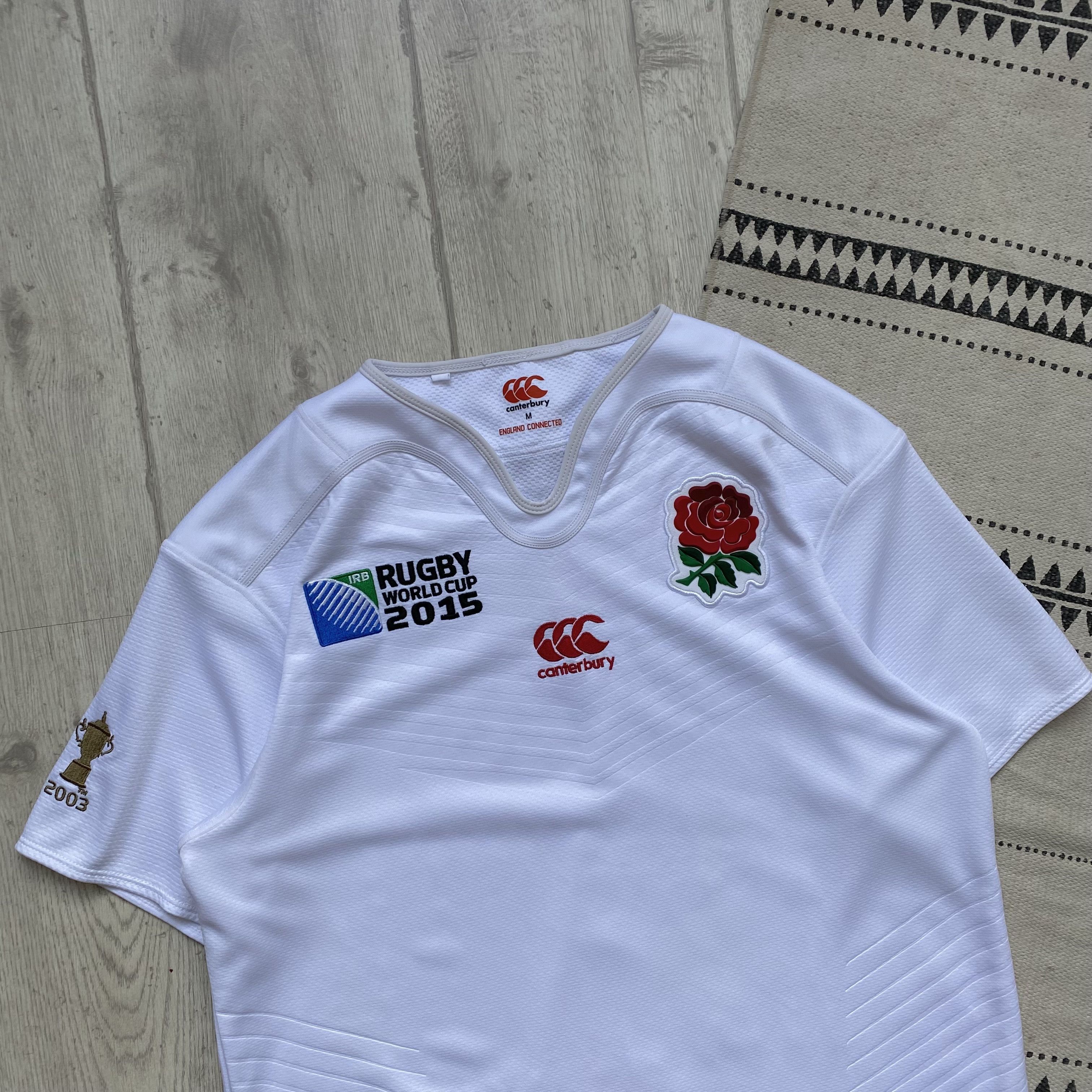 Canterbury of New Zealand 🏈 Blockore Canterbury England Rugby jersey tee 15s Drill Size US M / EU 48-50 / 2 - 2 Thumbnail