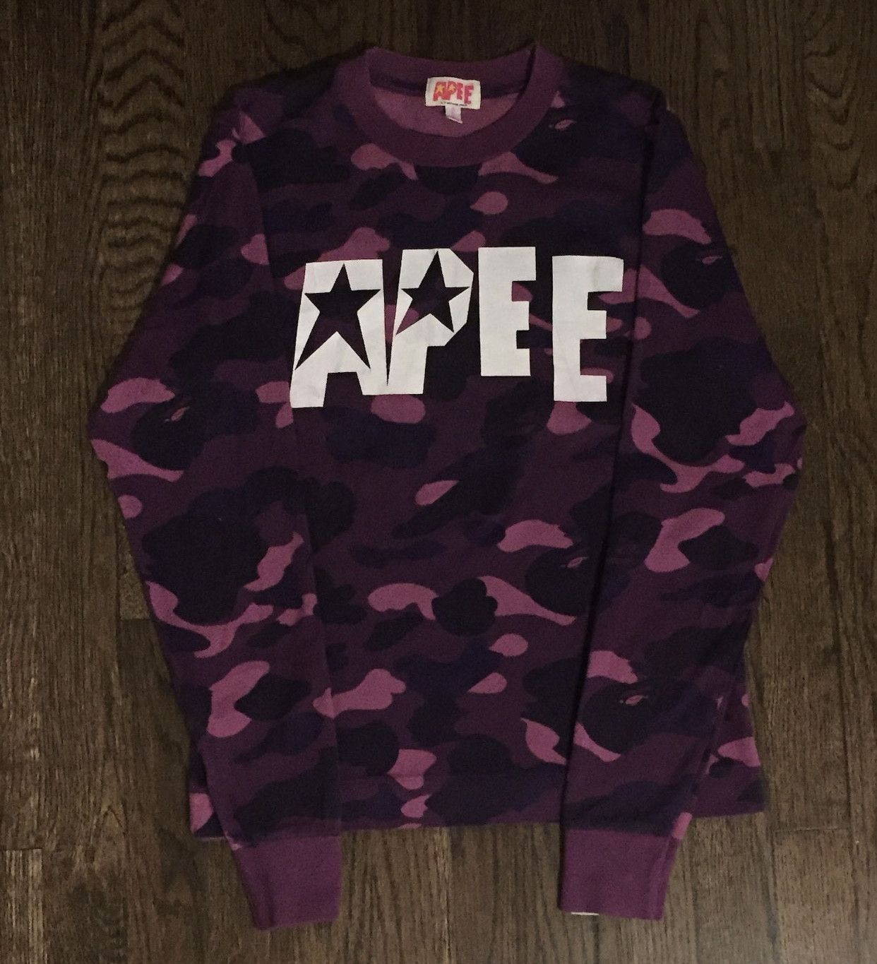 Bape Bape purple camo long sleeve tee shirt Size XS / US 0-2 / IT 36-38 - 1 Thumbnail