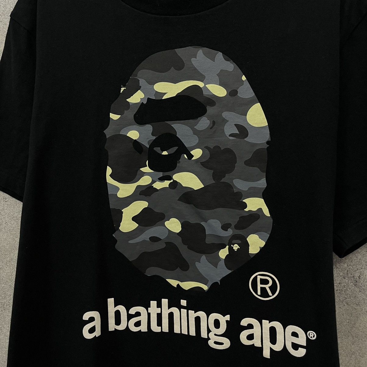 Bape Bape head big logo t shirt Size US M / EU 48-50 / 2 - 5 Thumbnail