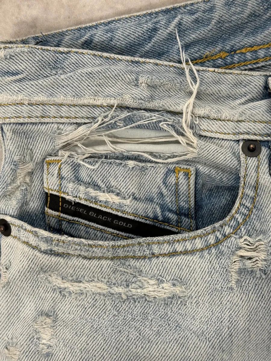 Diesel Diesel Blue Distressed Denim Jeans Size US 32 / EU 48 - 9 Thumbnail
